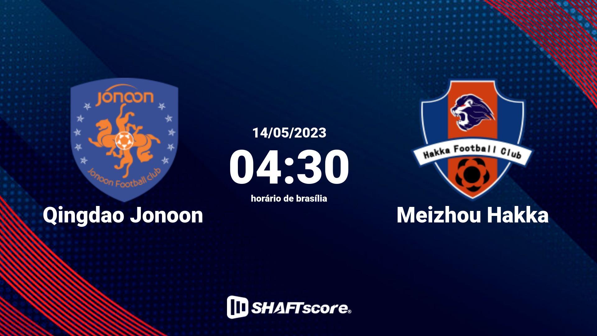 Estatísticas do jogo Qingdao Jonoon vs Meizhou Hakka 14.05 04:30