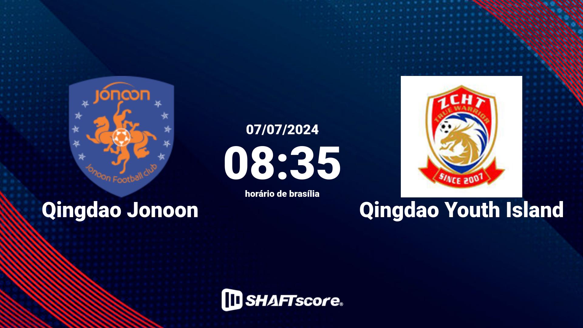 Estatísticas do jogo Qingdao Jonoon vs Qingdao Youth Island 07.07 08:35