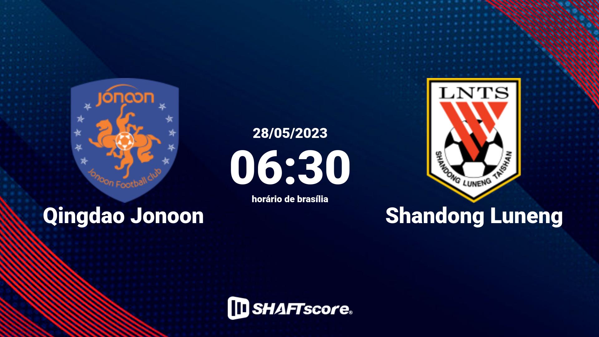 Estatísticas do jogo Qingdao Jonoon vs Shandong Luneng 28.05 06:30