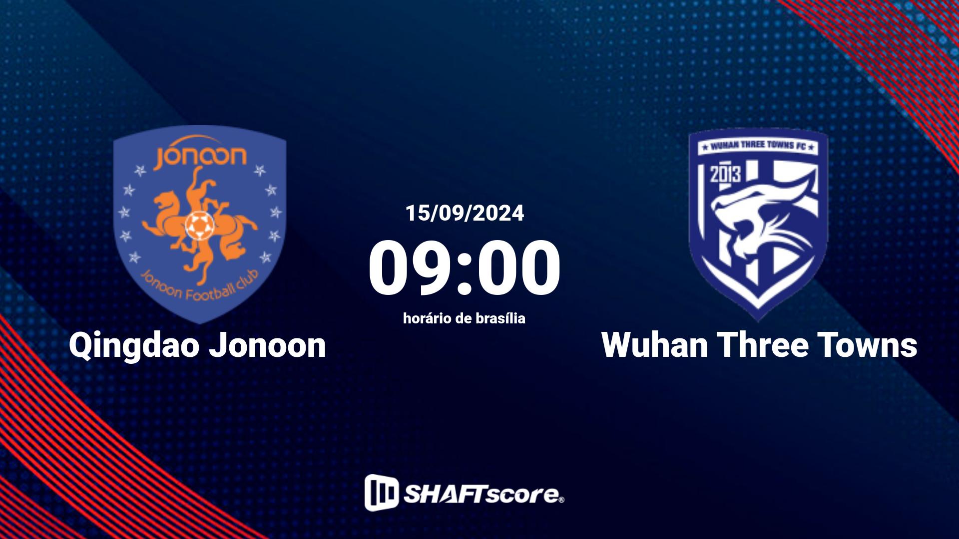 Estatísticas do jogo Qingdao Jonoon vs Wuhan Three Towns 15.09 08:00