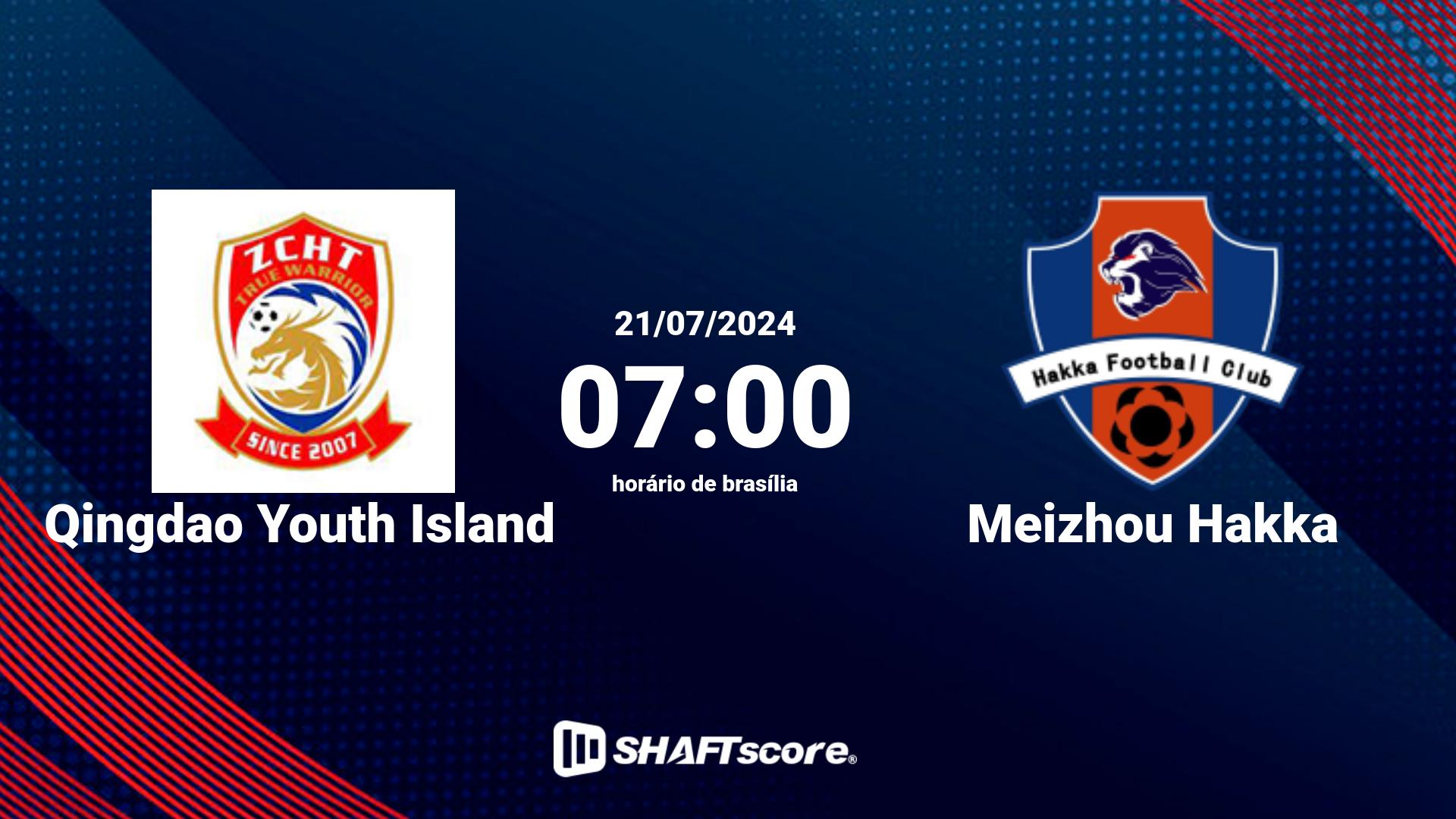 Estatísticas do jogo Qingdao Youth Island vs Meizhou Hakka 21.07 07:00