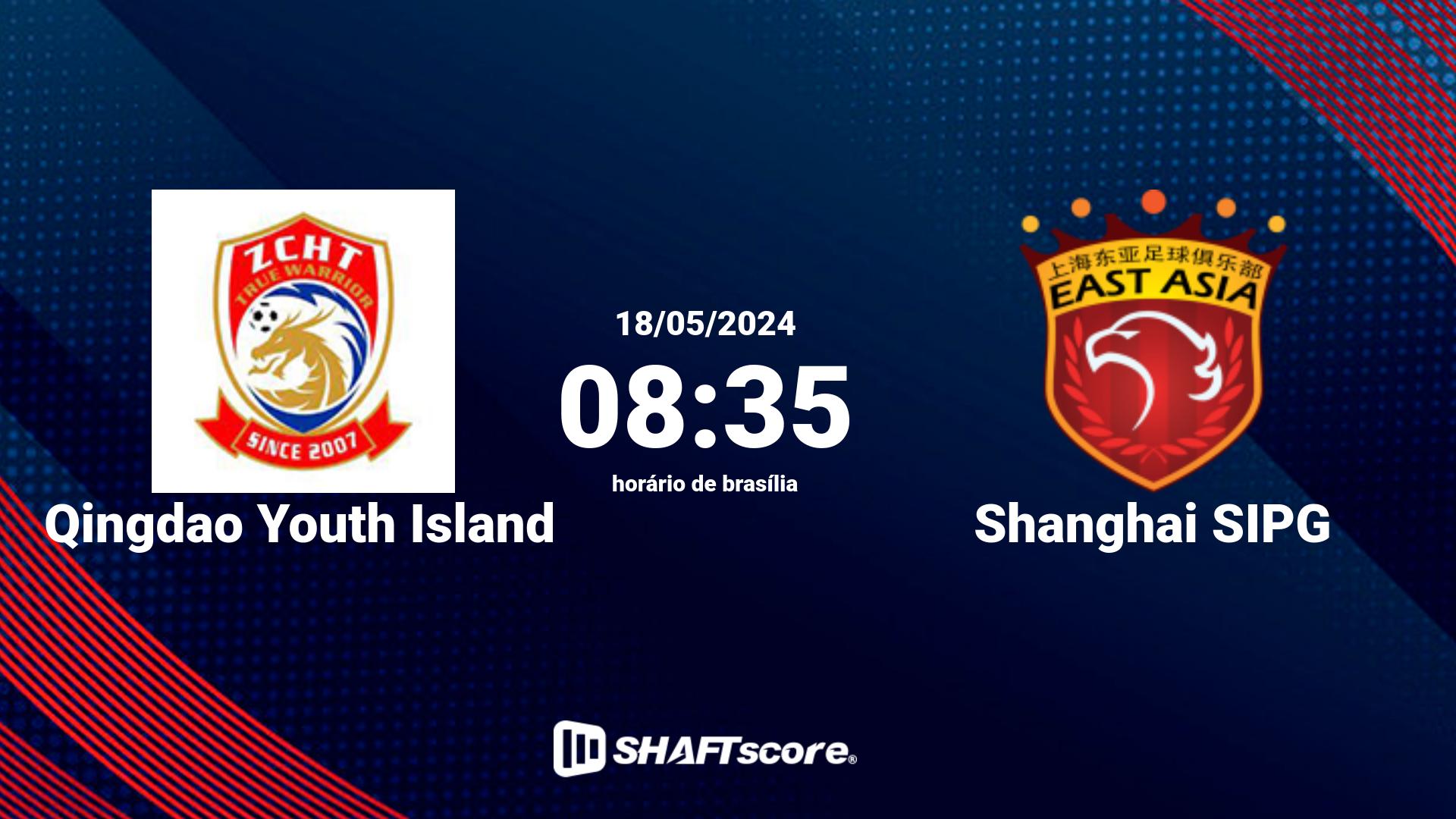 Estatísticas do jogo Qingdao Youth Island vs Shanghai SIPG 18.05 08:35