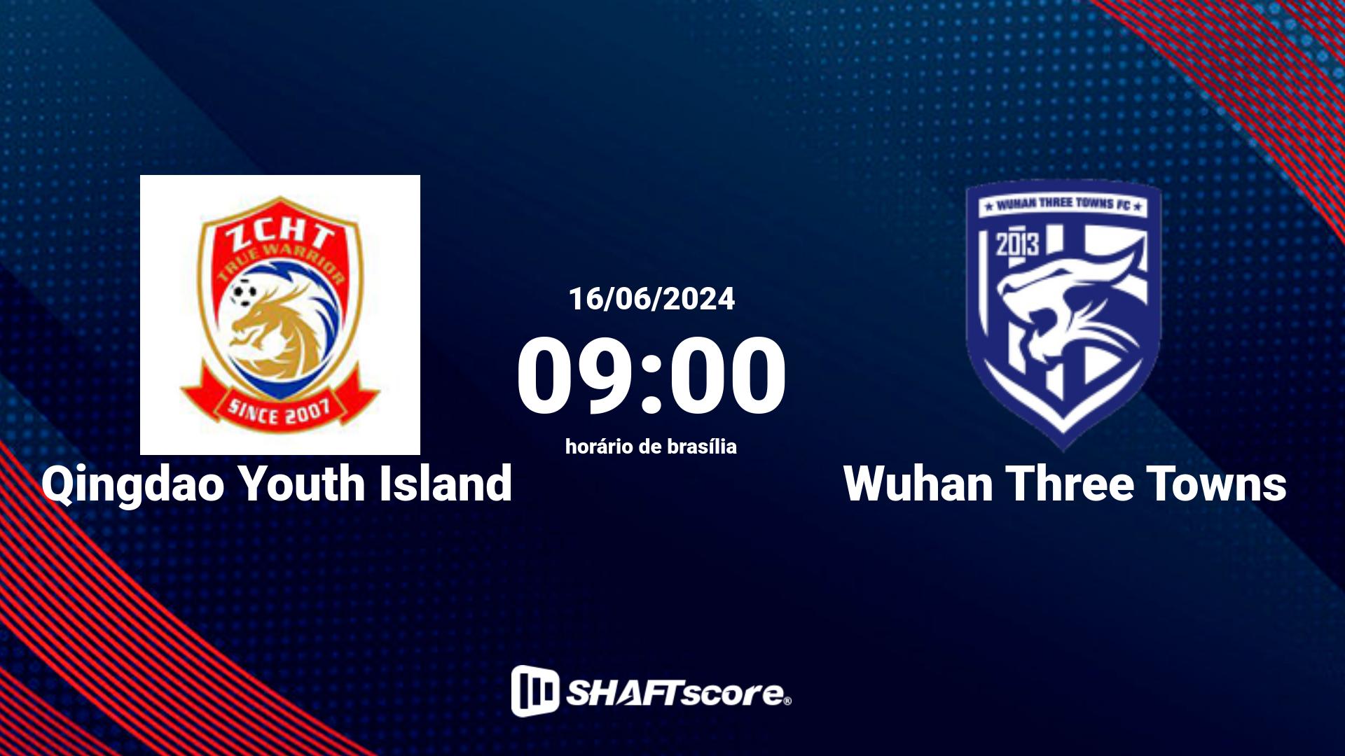 Estatísticas do jogo Qingdao Youth Island vs Wuhan Three Towns 16.06 09:00