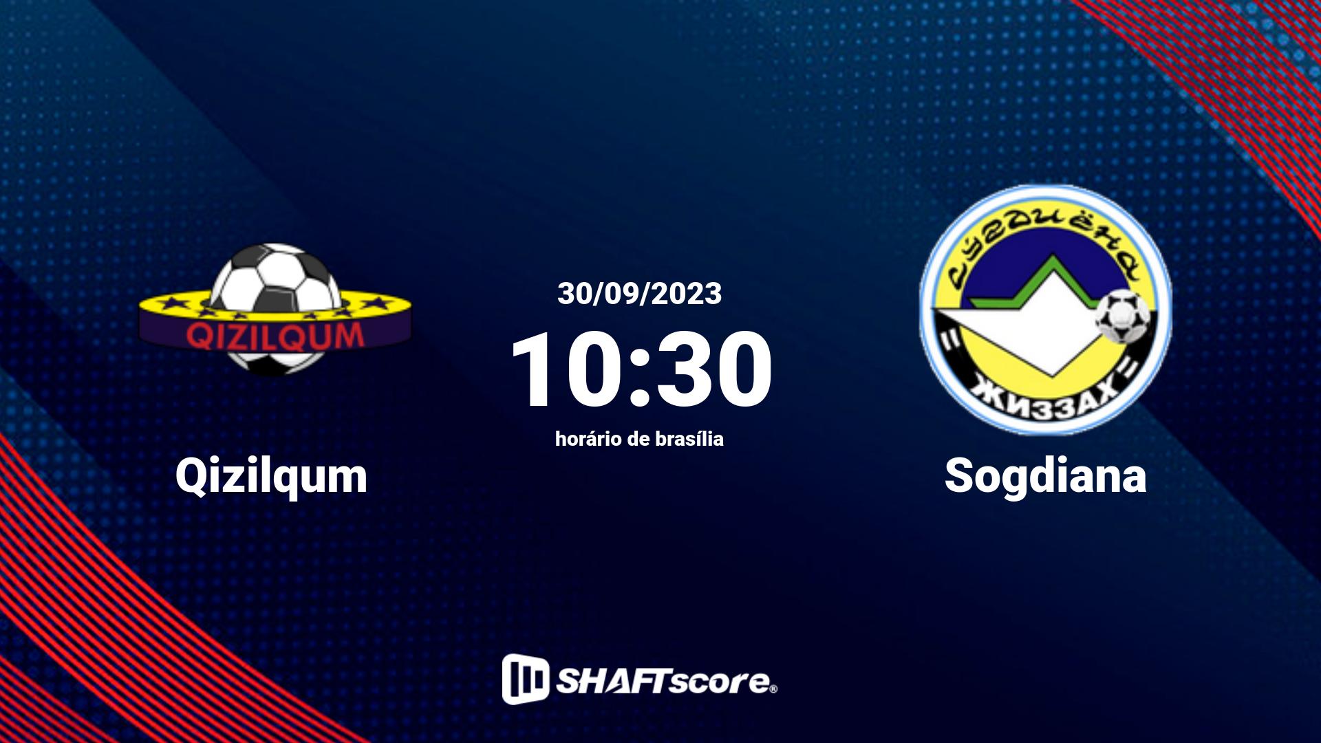 Estatísticas do jogo Qizilqum vs Sogdiana 30.09 10:30