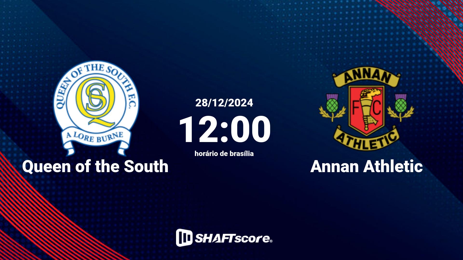 Estatísticas do jogo Queen of the South vs Annan Athletic 28.12 12:00