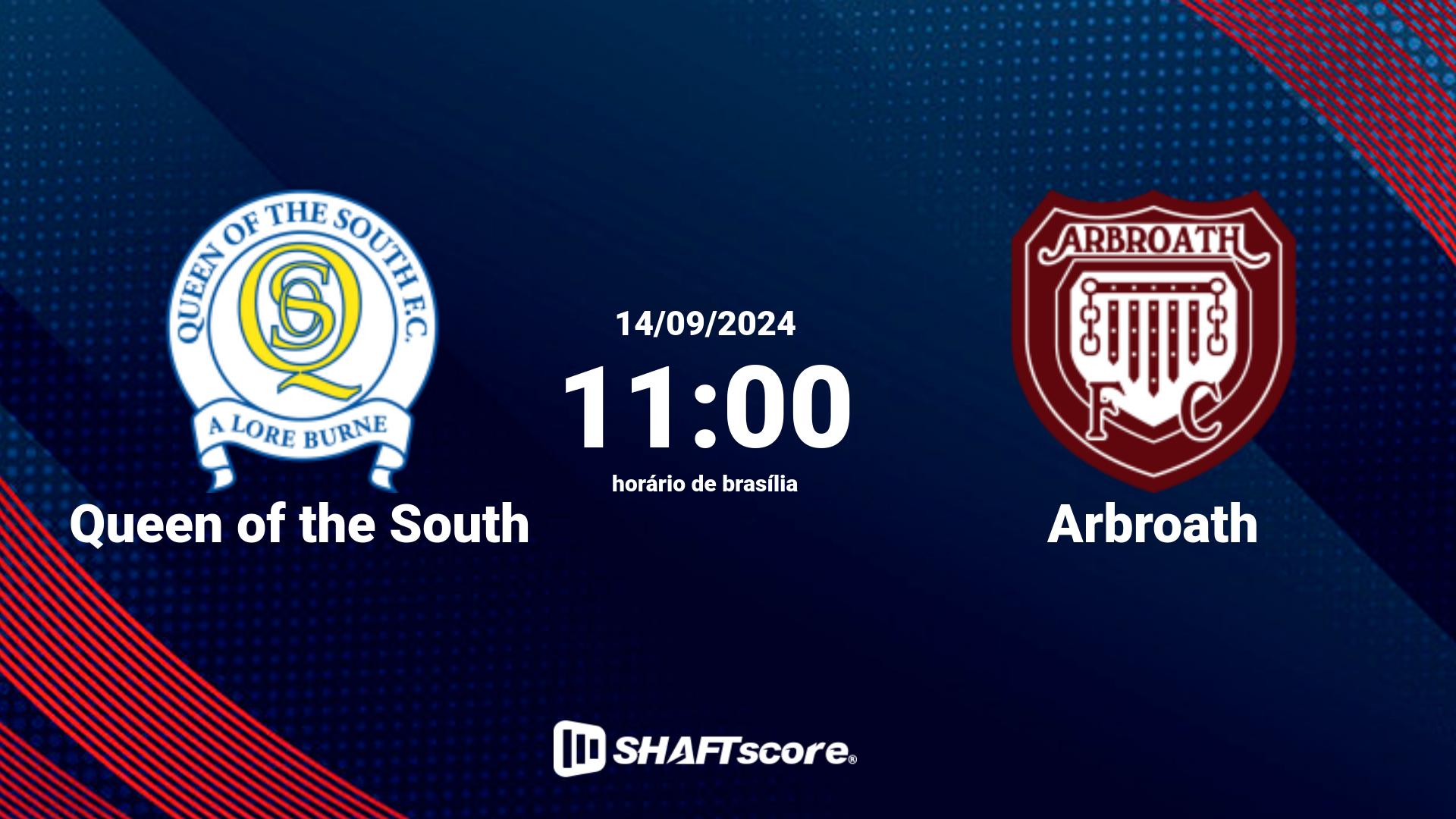 Estatísticas do jogo Queen of the South vs Arbroath 14.09 11:00