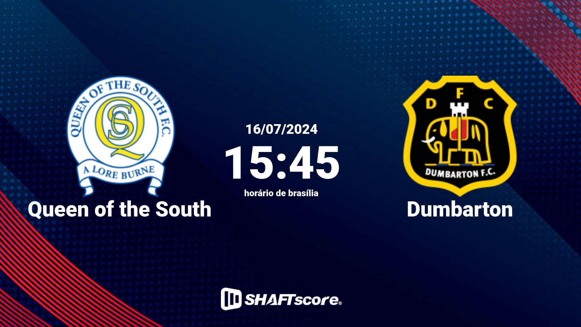 Estatísticas do jogo Queen of the South vs Dumbarton 16.07 15:45