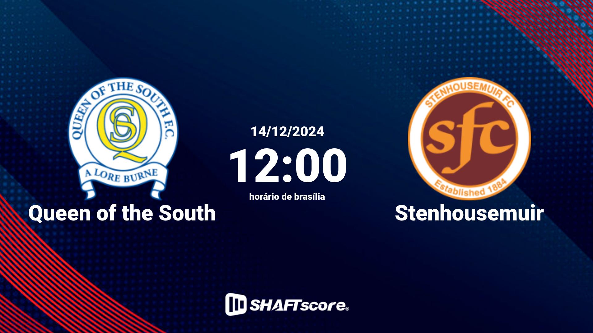 Estatísticas do jogo Queen of the South vs Stenhousemuir 14.12 12:00