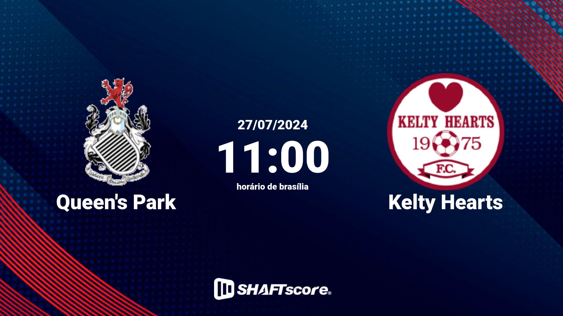 Estatísticas do jogo Queen's Park vs Kelty Hearts 27.07 11:00