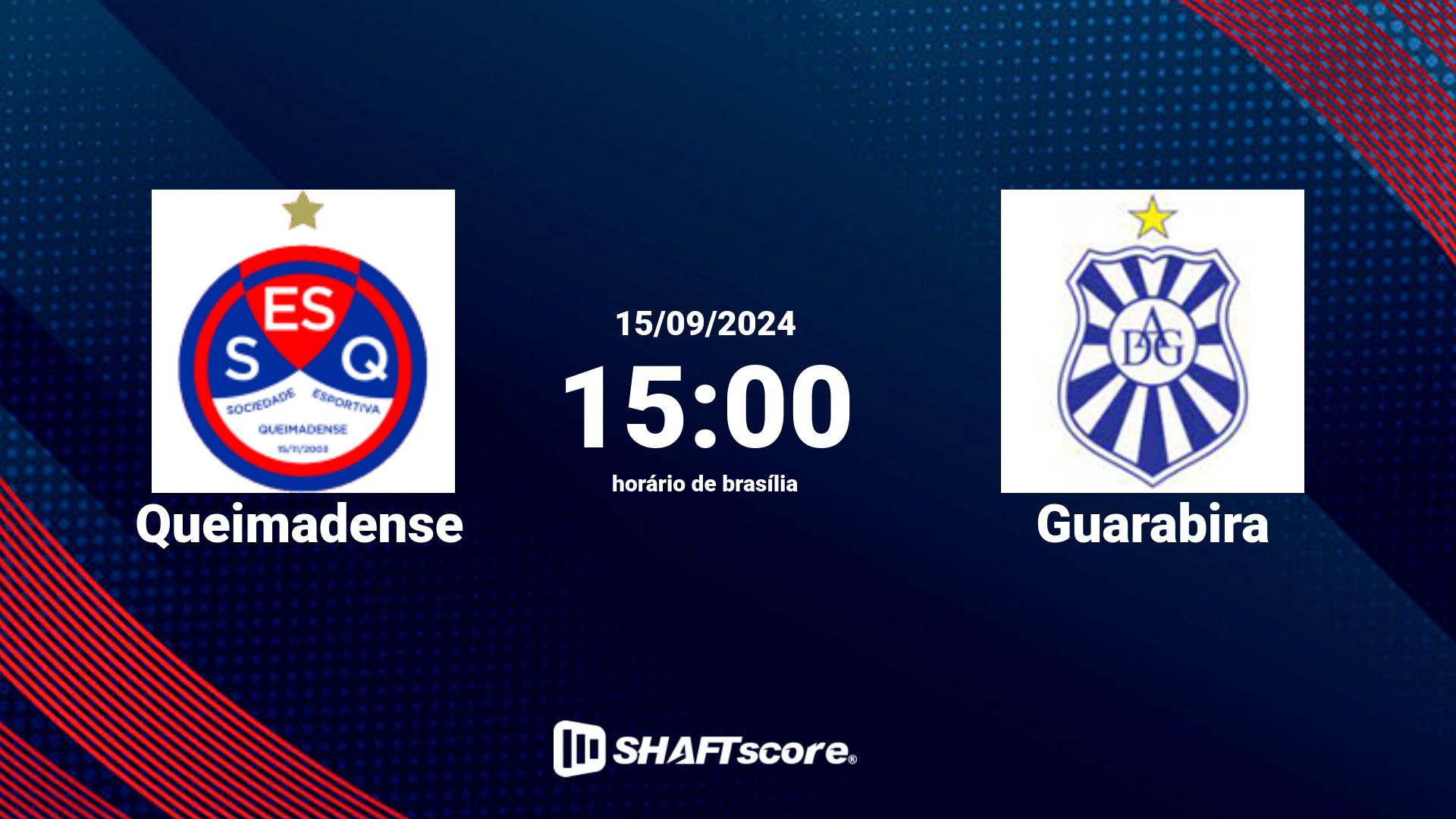 Estatísticas do jogo Queimadense vs Guarabira 15.09 15:00