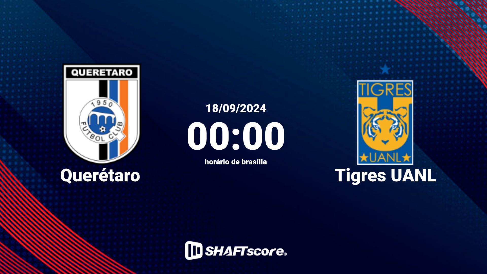 Estatísticas do jogo Querétaro vs Tigres UANL 18.09 00:00