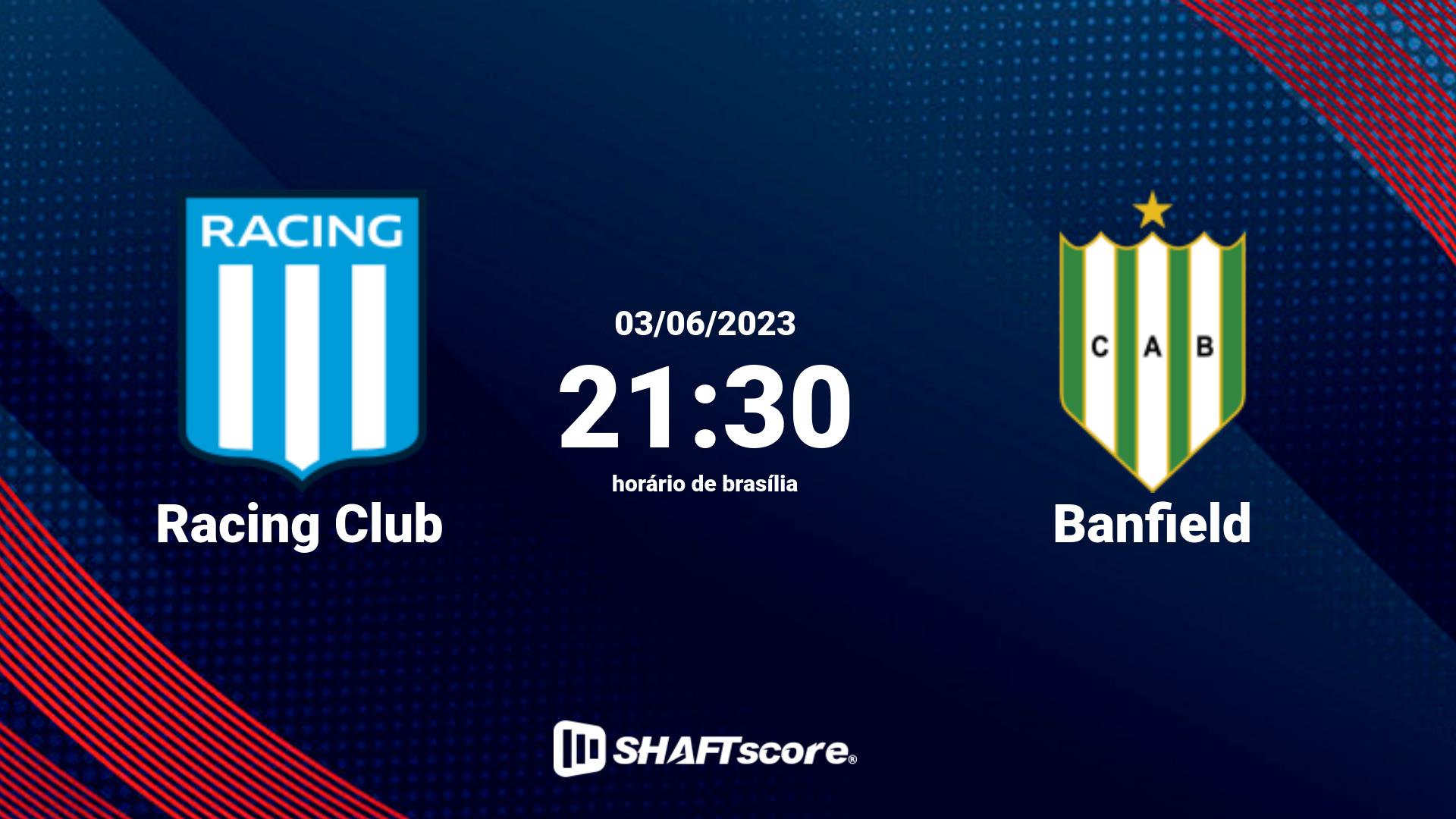 Estatísticas do jogo Racing Club vs Banfield 03.06 21:30