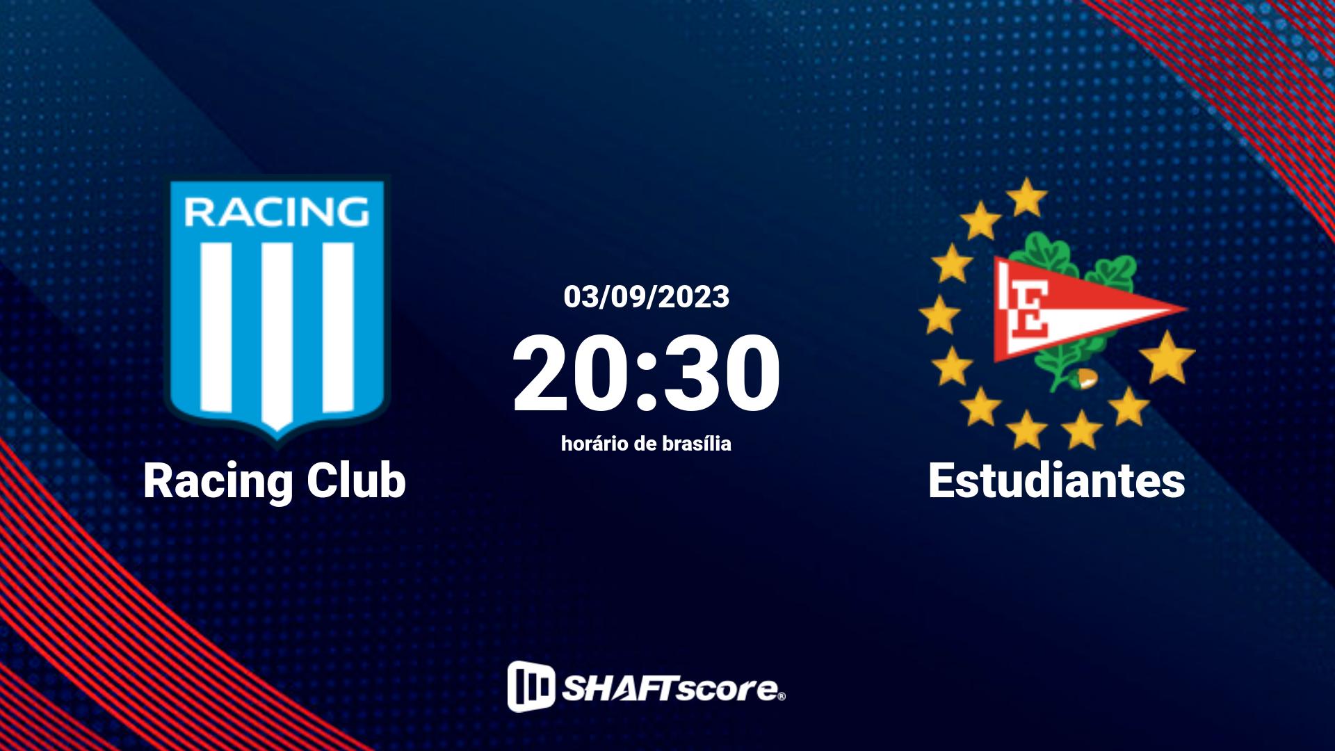 Estatísticas do jogo Racing Club vs Estudiantes 03.09 20:30