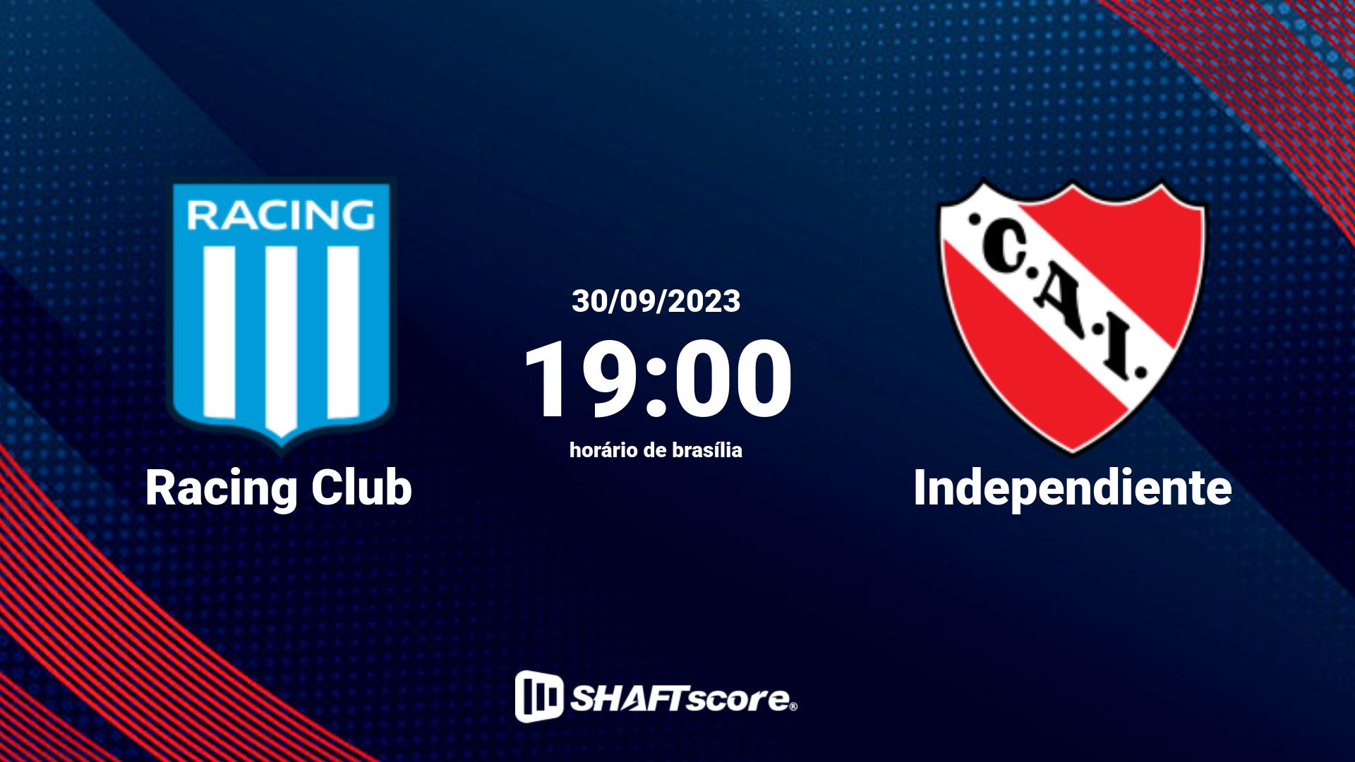 Estatísticas do jogo Racing Club vs Independiente 30.09 19:00