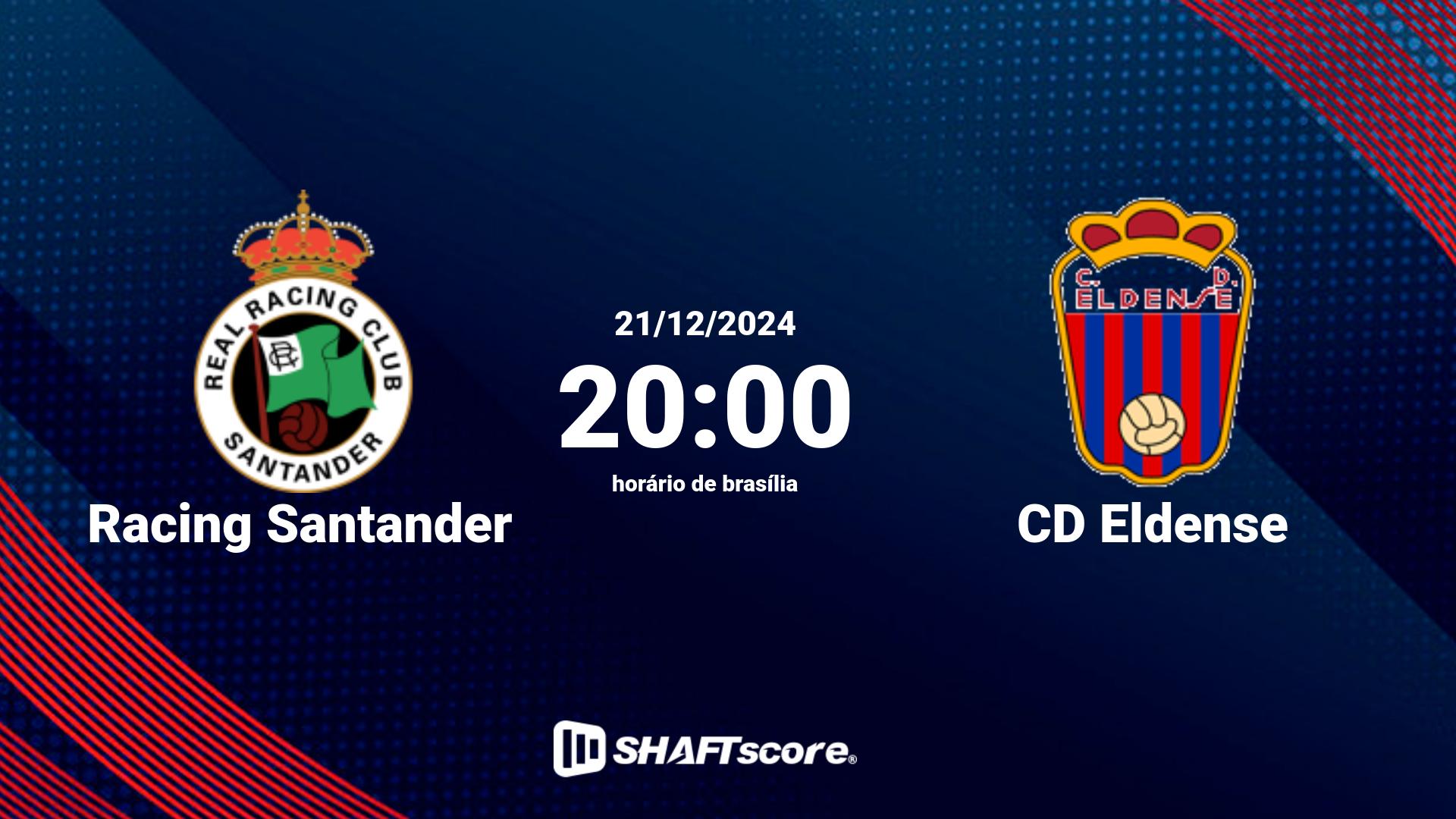 Estatísticas do jogo Racing Santander vs CD Eldense 22.12 14:30