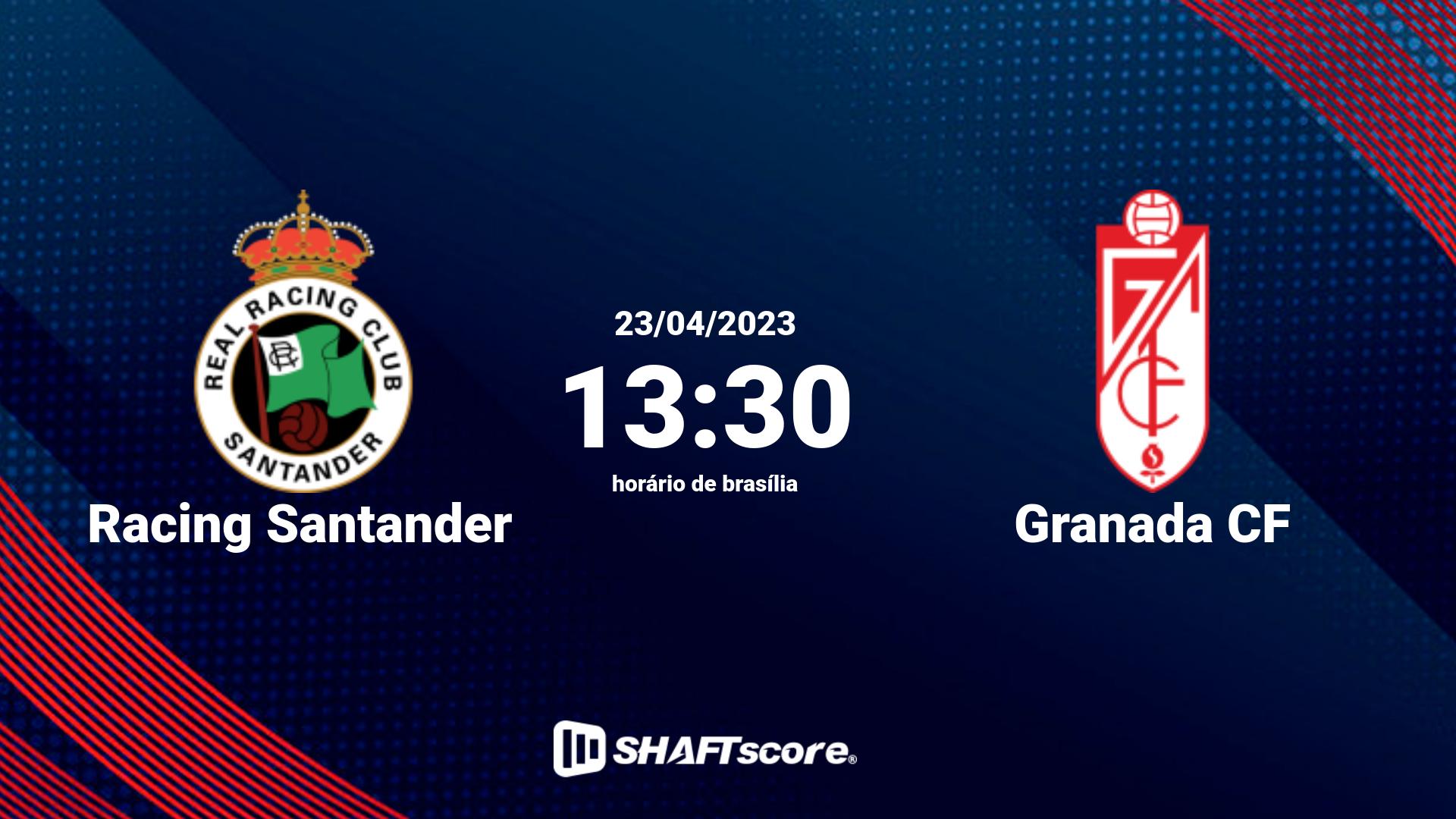 Estatísticas do jogo Racing Santander vs Granada CF 23.04 13:30