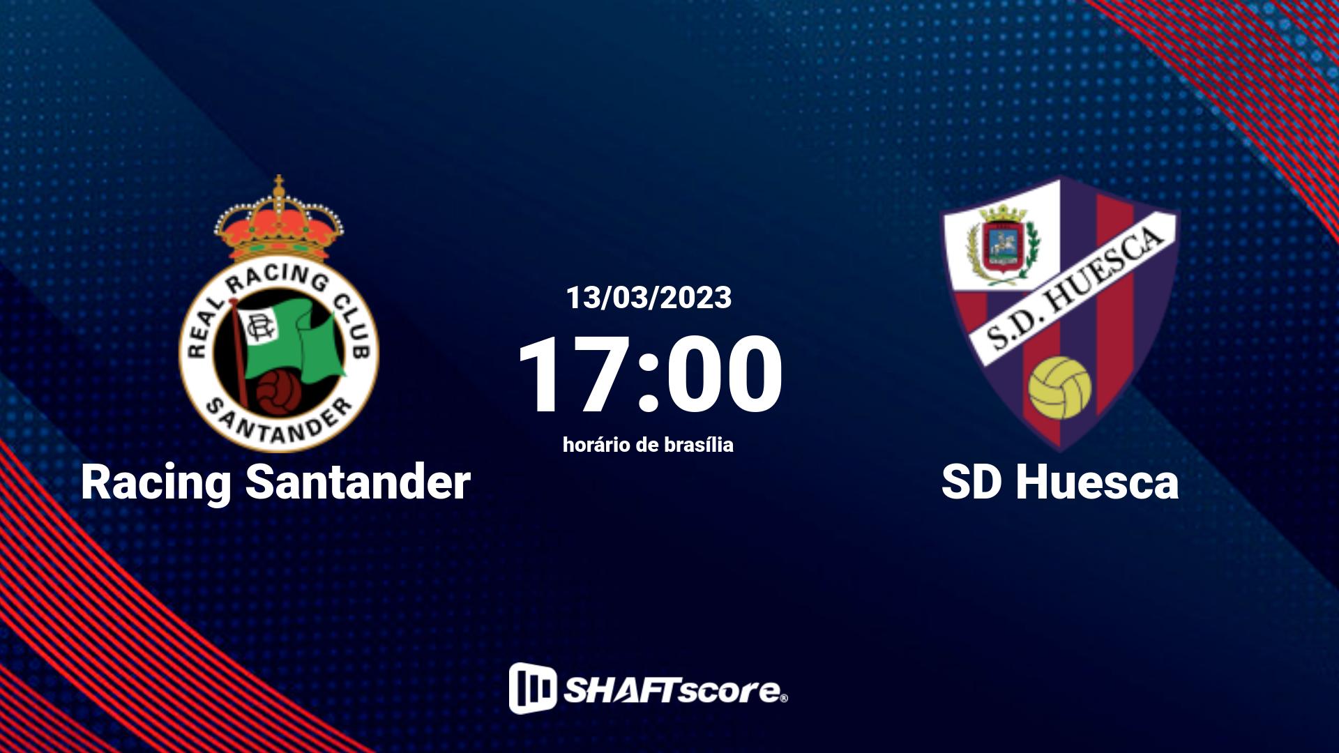 Estatísticas do jogo Racing Santander vs SD Huesca 13.03 17:00