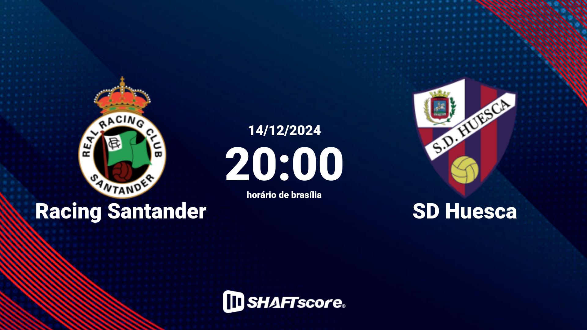 Estatísticas do jogo Racing Santander vs SD Huesca 14.12 20:00