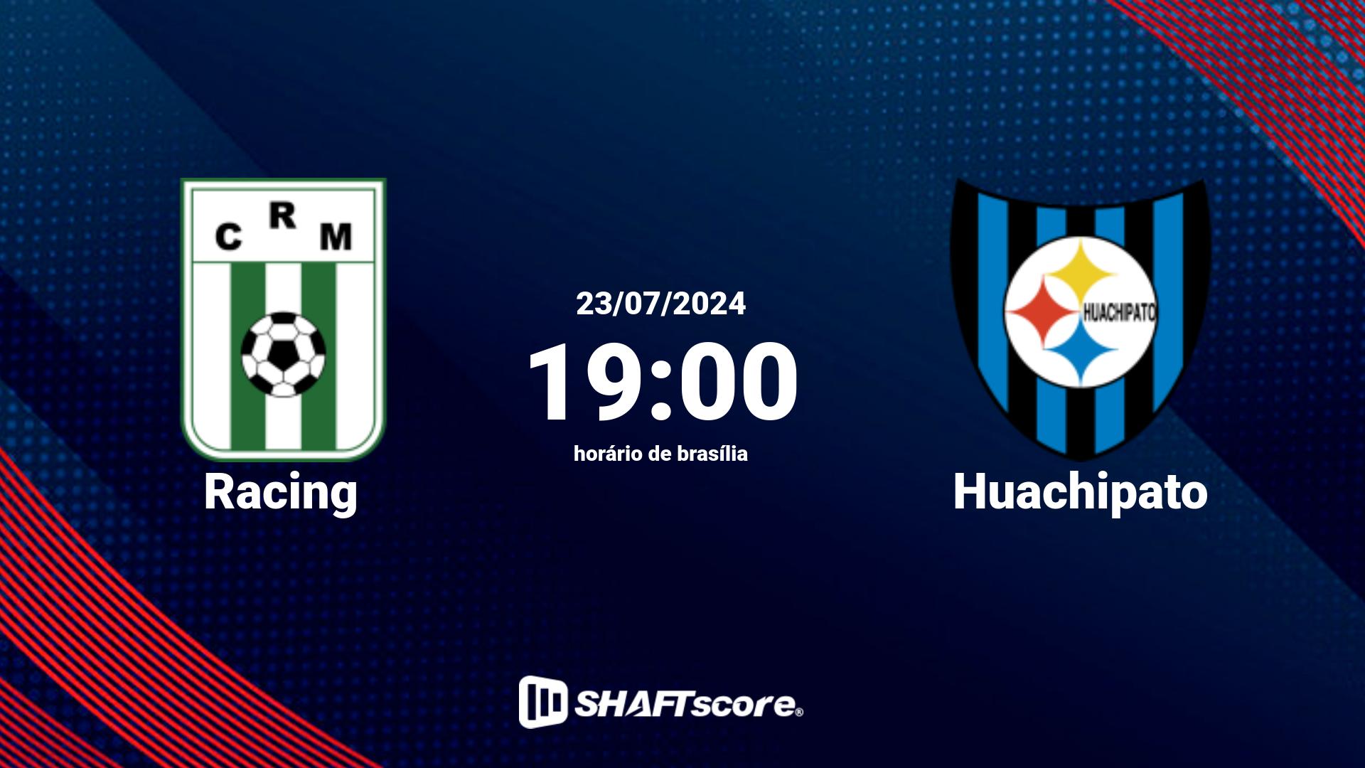 Estatísticas do jogo Racing vs Huachipato 23.07 19:00