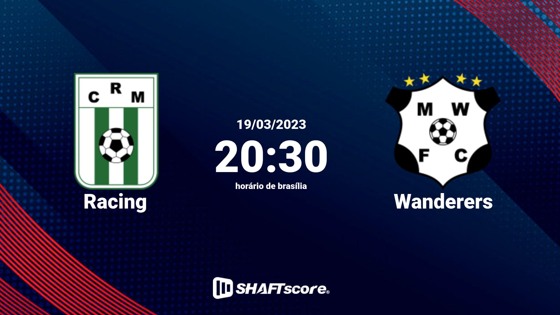 Estatísticas do jogo Racing vs Wanderers 19.03 20:30