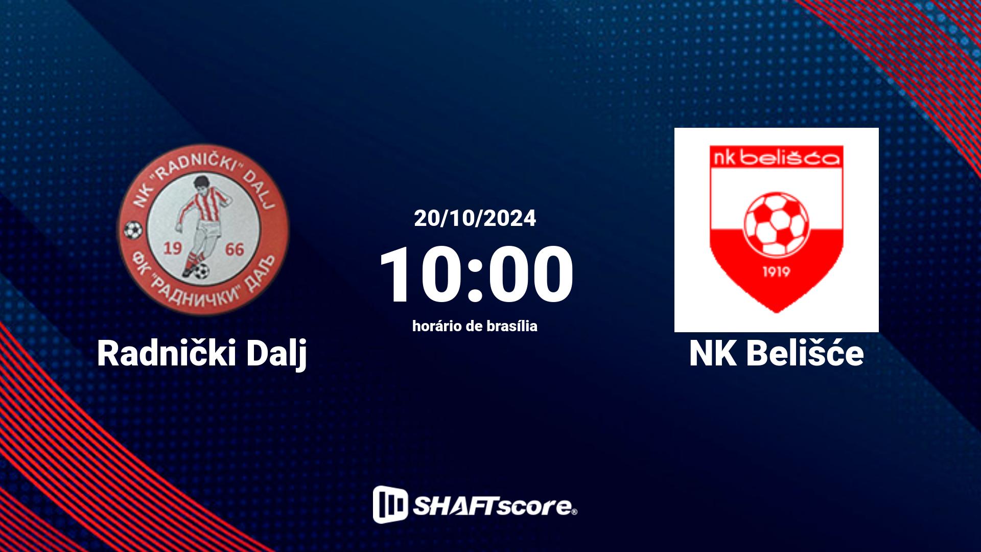 Estatísticas do jogo Radnički Dalj vs NK Belišće 20.10 10:00