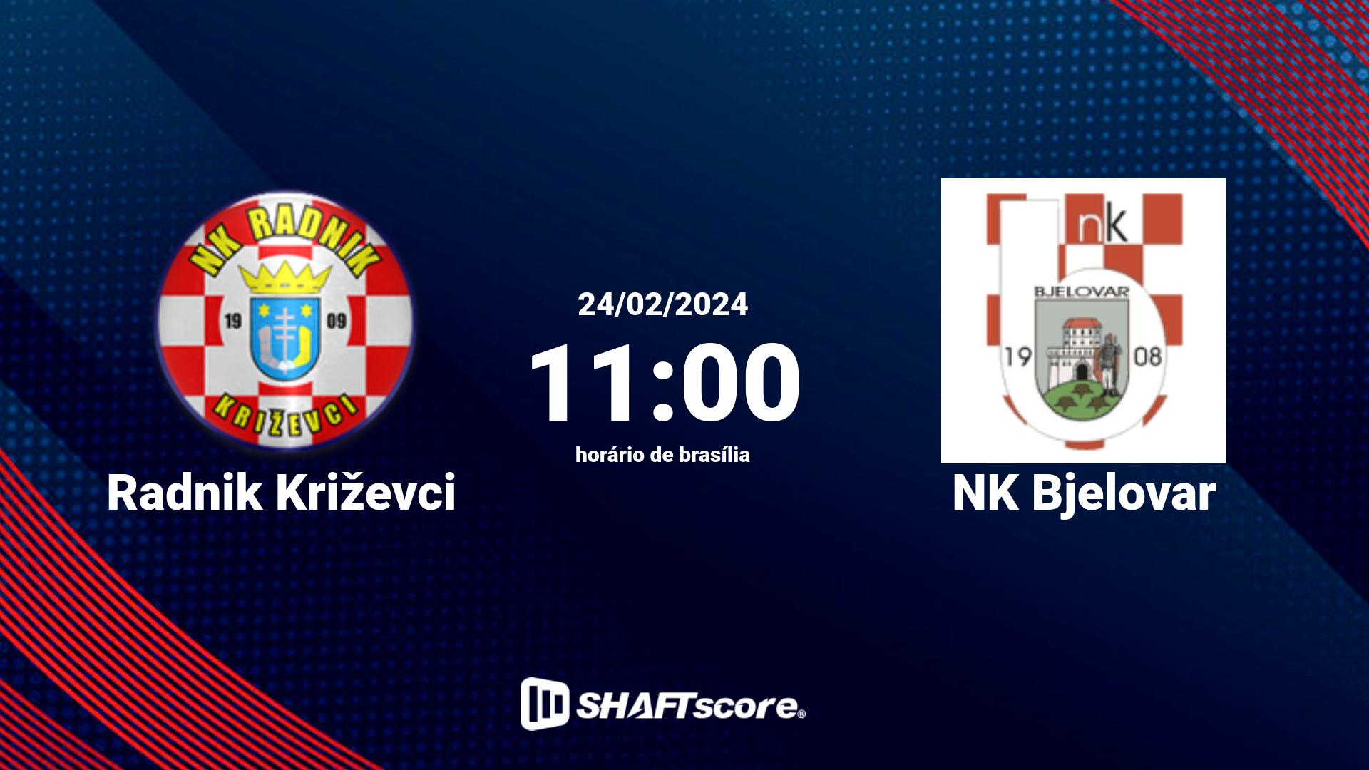 Estatísticas do jogo Radnik Križevci vs NK Bjelovar 24.02 11:00