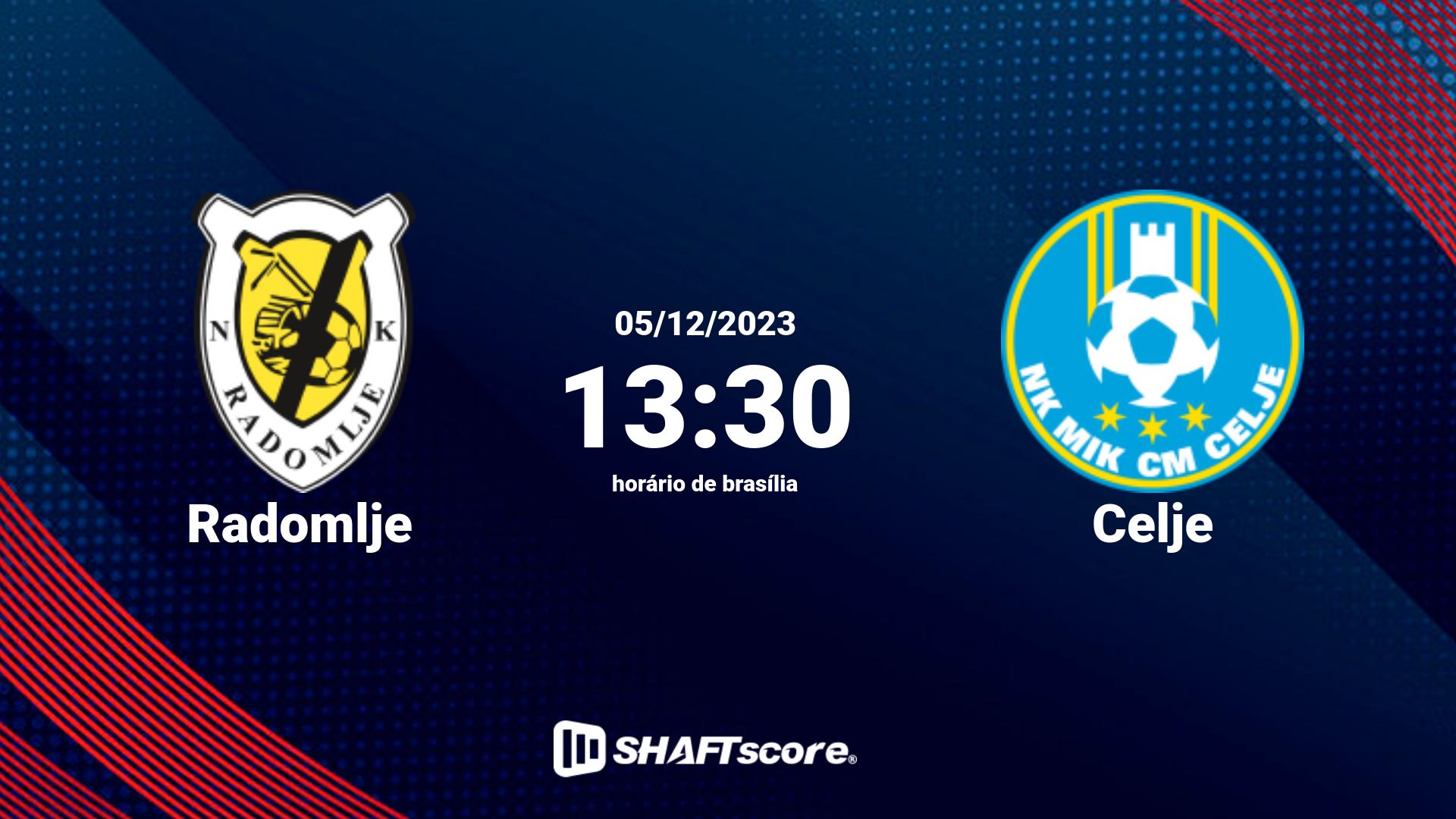 Estatísticas do jogo Radomlje vs Celje 05.12 13:30