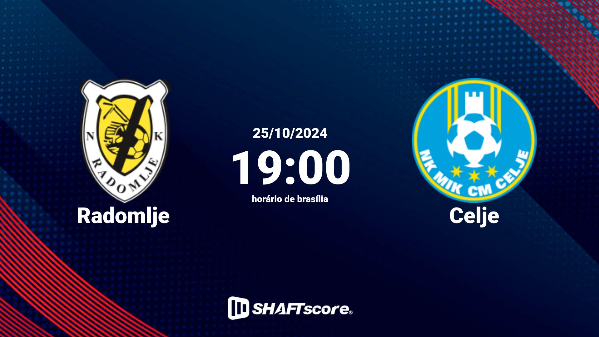 Estatísticas do jogo Radomlje vs Celje 25.10 19:00