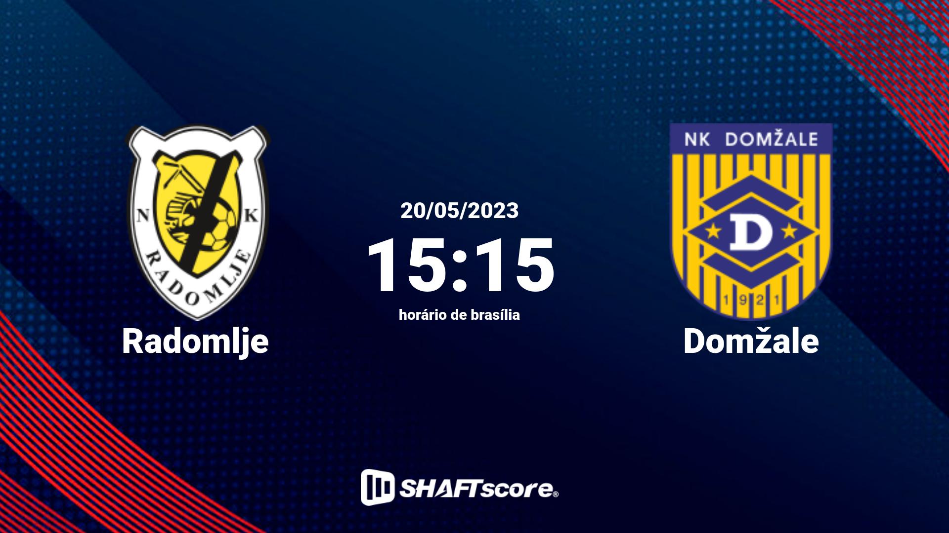 Estatísticas do jogo Radomlje vs Domžale 20.05 15:15