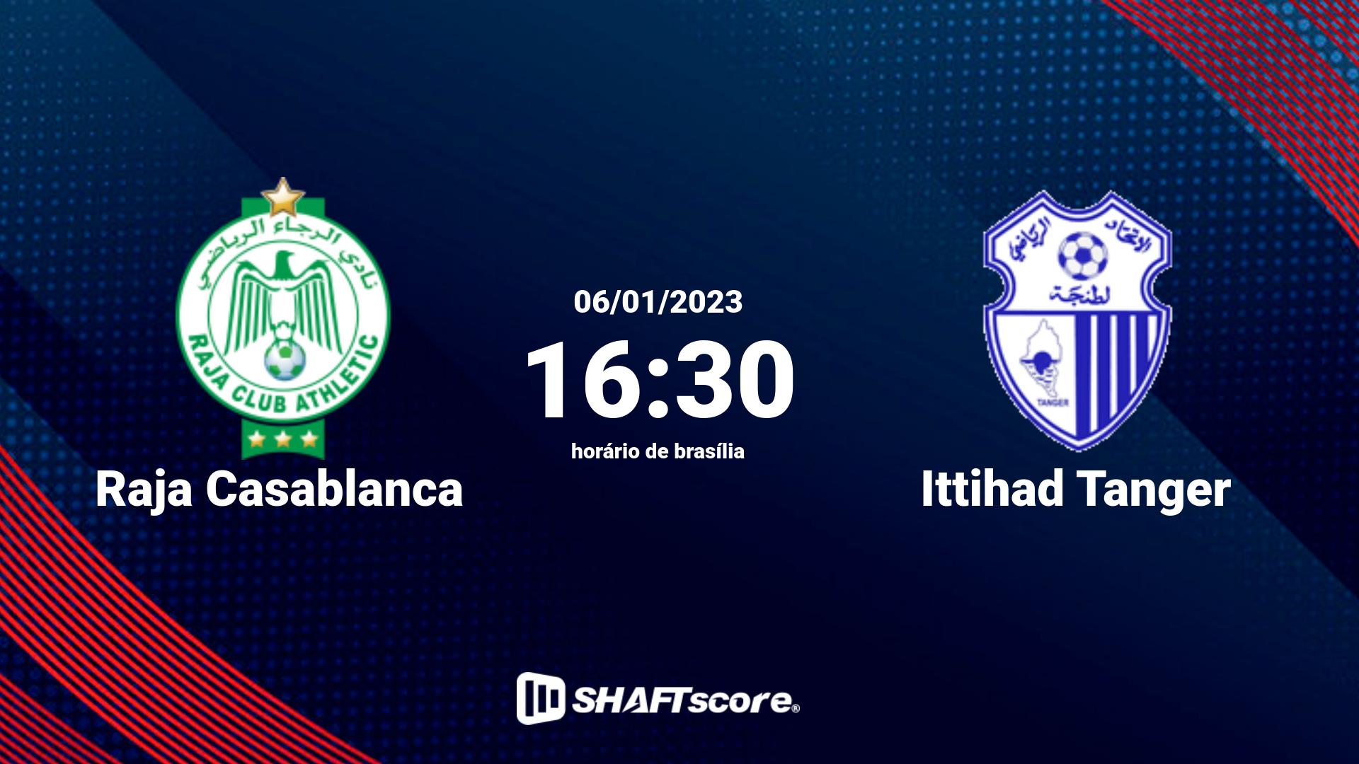 Estatísticas do jogo Raja Casablanca vs Ittihad Tanger 06.01 16:30