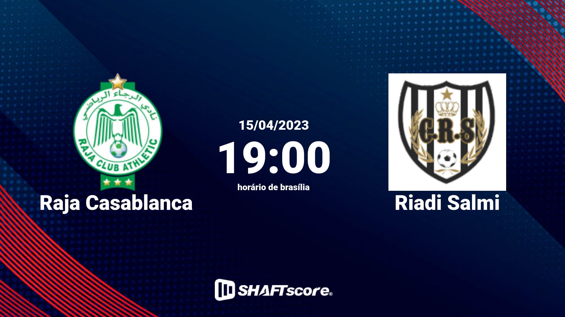 Estatísticas do jogo Raja Casablanca vs Riadi Salmi 15.04 19:00