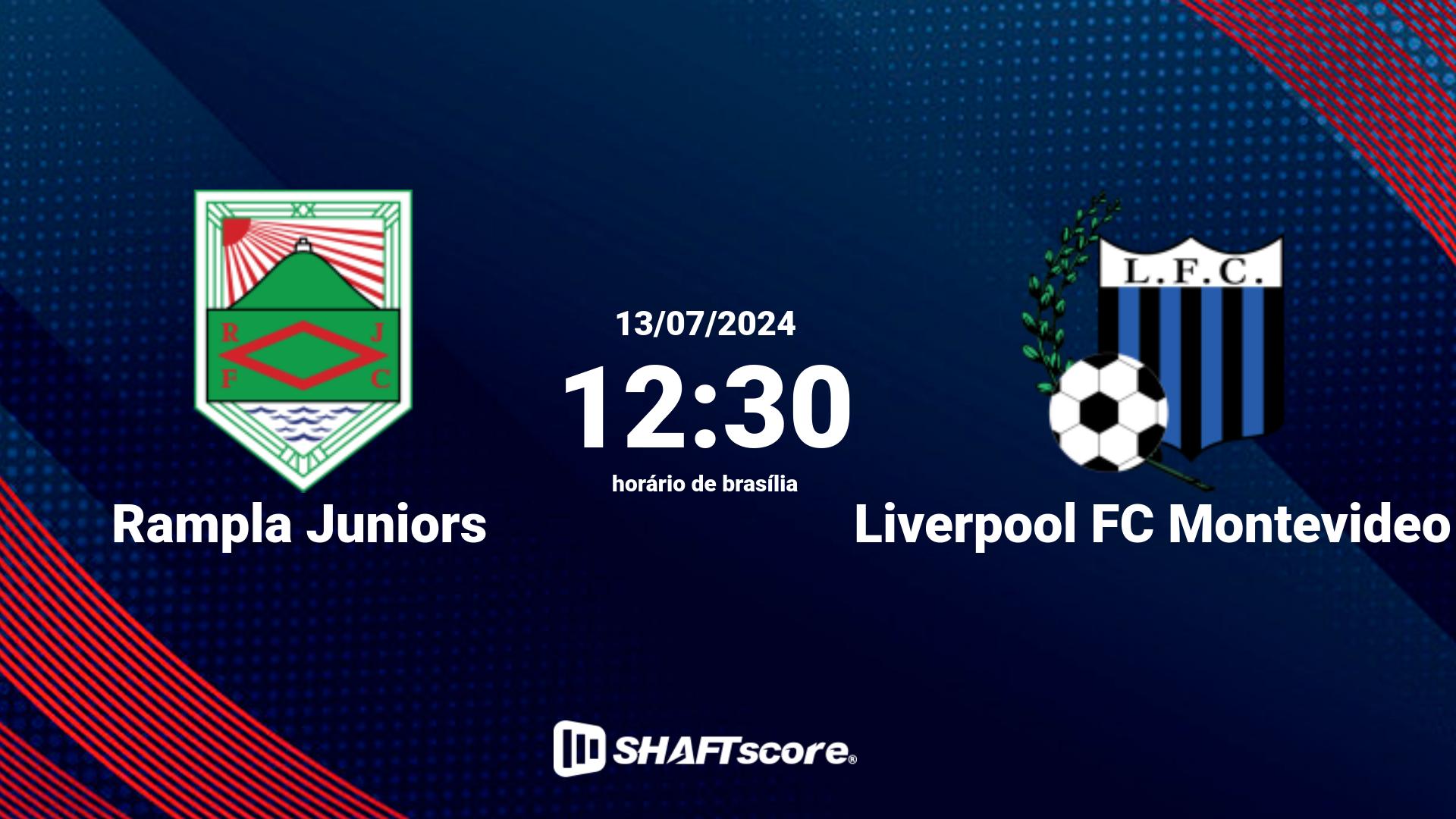 Estatísticas do jogo Rampla Juniors vs Liverpool FC Montevideo 13.07 12:30