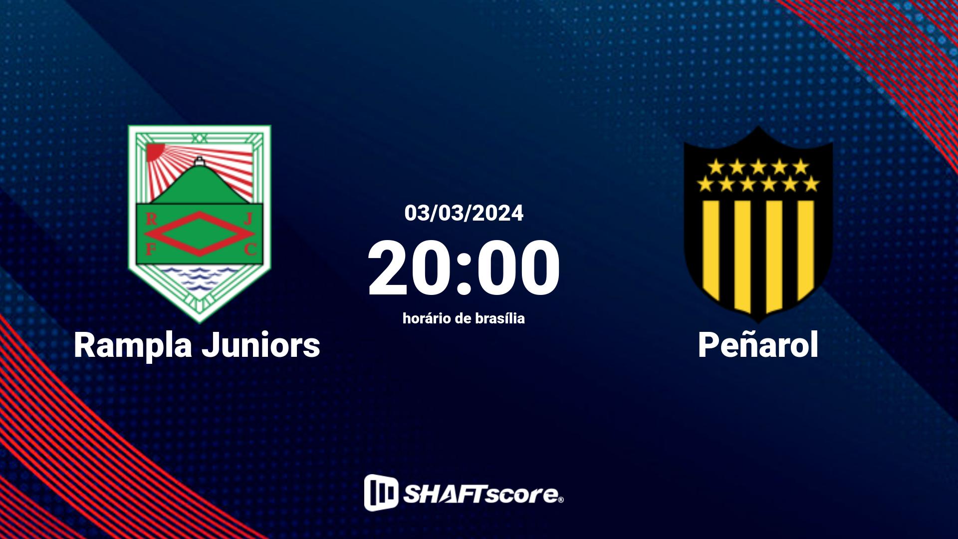 Estatísticas do jogo Rampla Juniors vs Peñarol 03.03 20:00