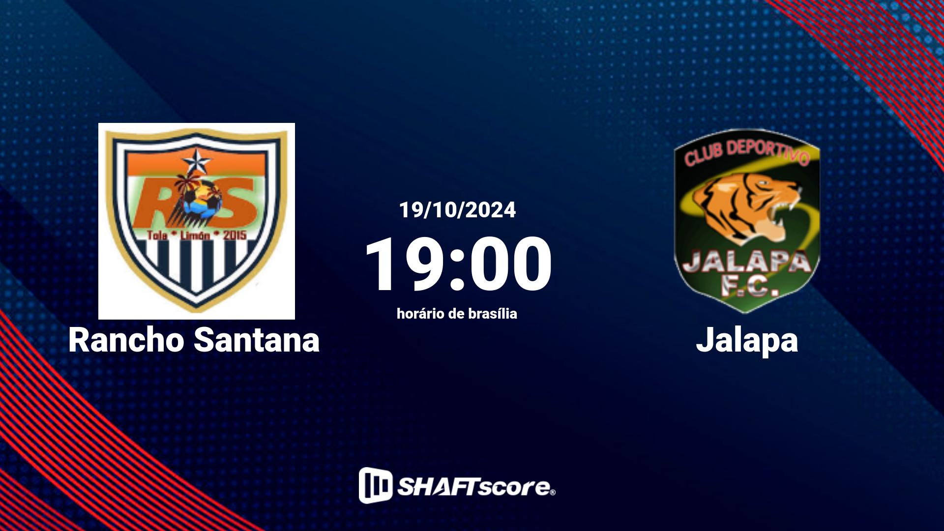 Estatísticas do jogo Rancho Santana vs Jalapa 19.10 19:00