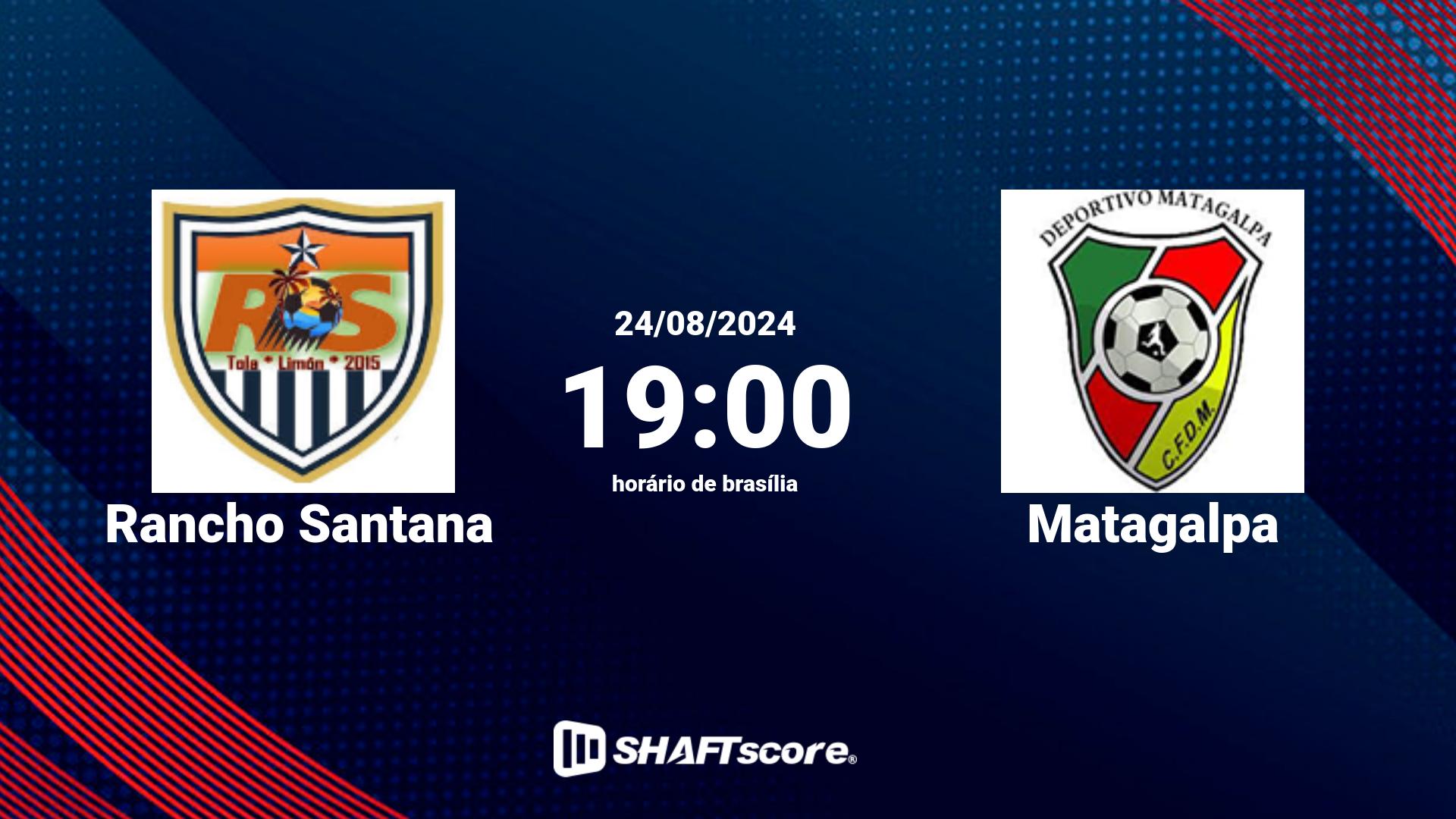 Estatísticas do jogo Rancho Santana vs Matagalpa 24.08 19:00