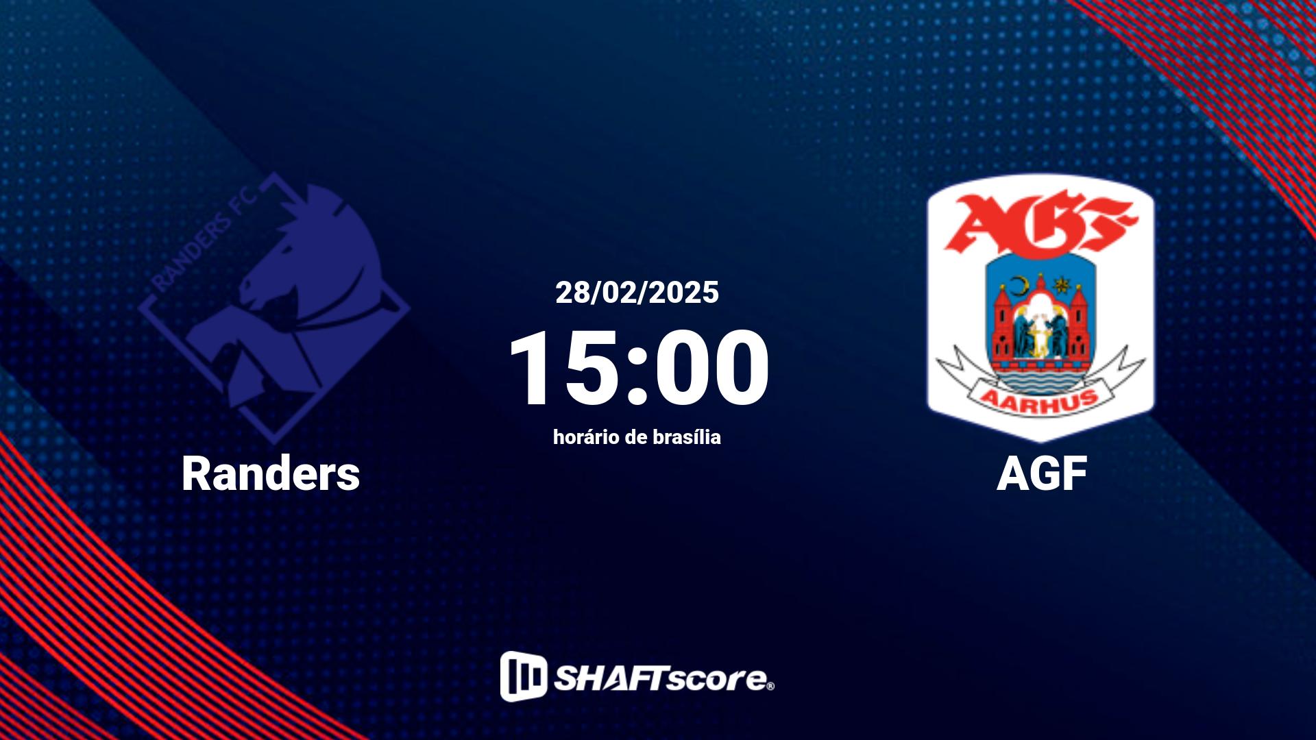 Estatísticas do jogo Randers vs AGF 28.02 15:00