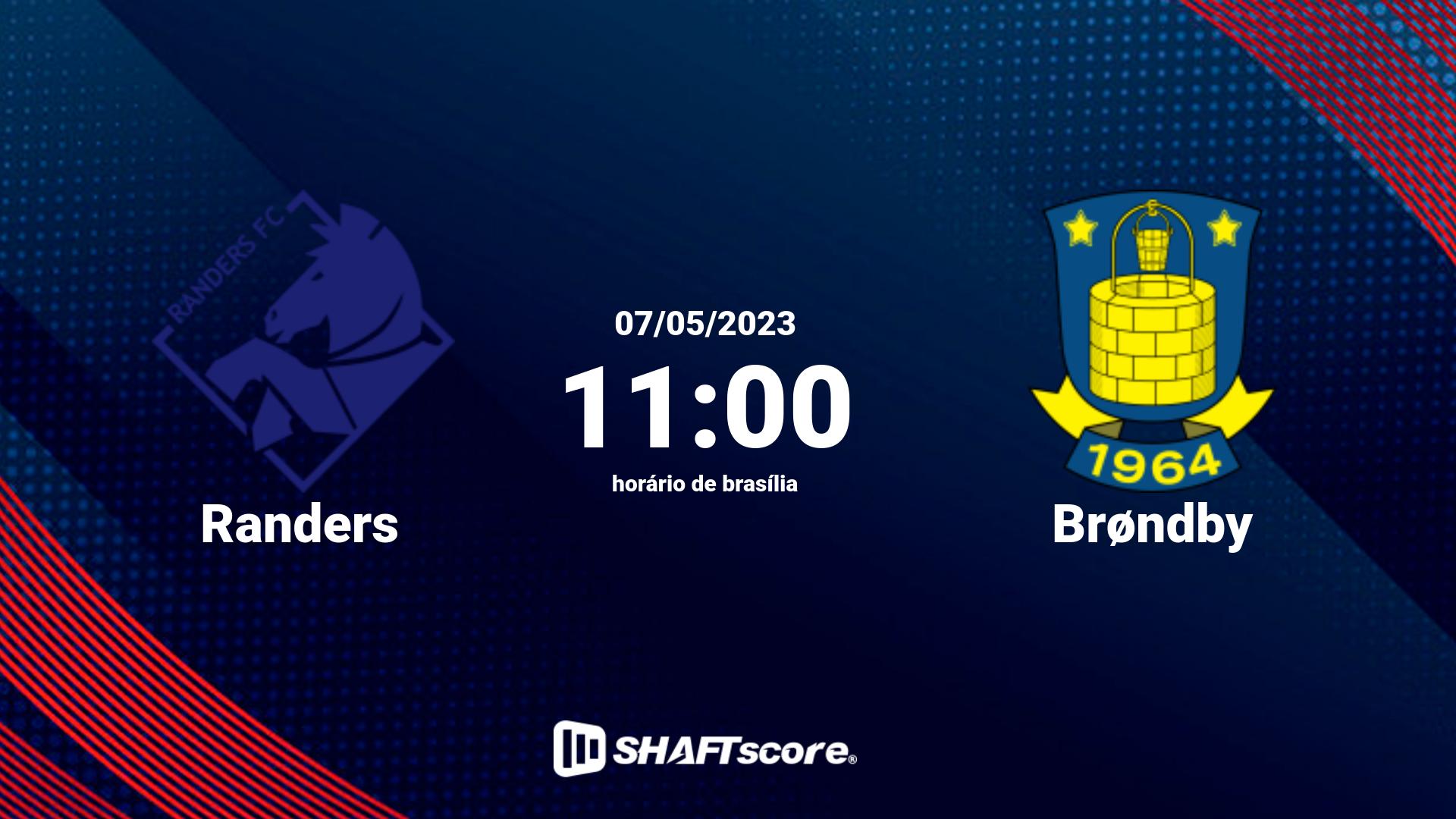 Estatísticas do jogo Randers vs Brøndby 07.05 11:00