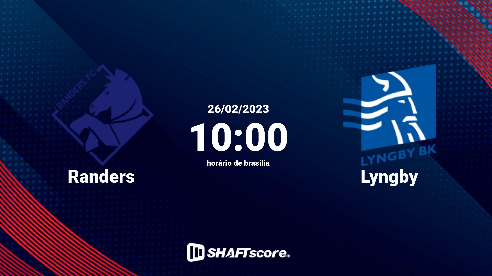 Estatísticas do jogo Randers vs Lyngby 26.02 10:00