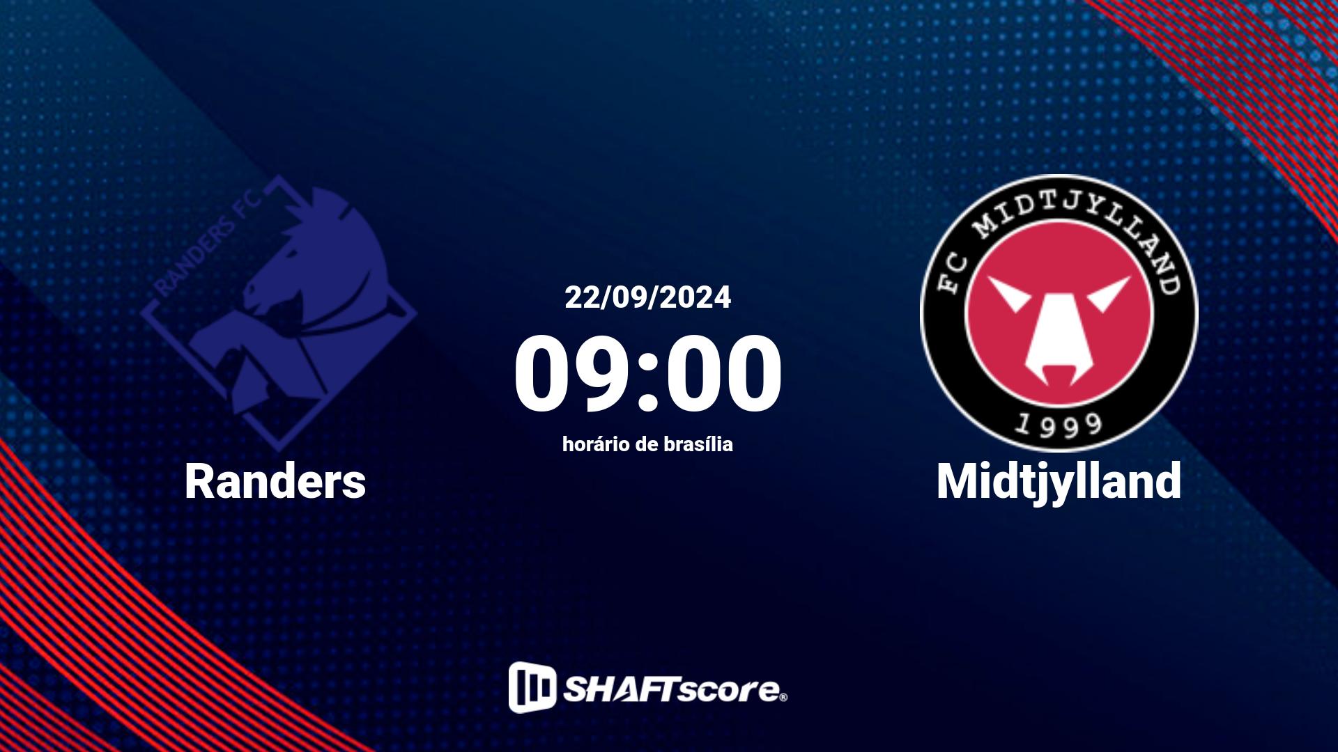 Estatísticas do jogo Randers vs Midtjylland 22.09 09:00