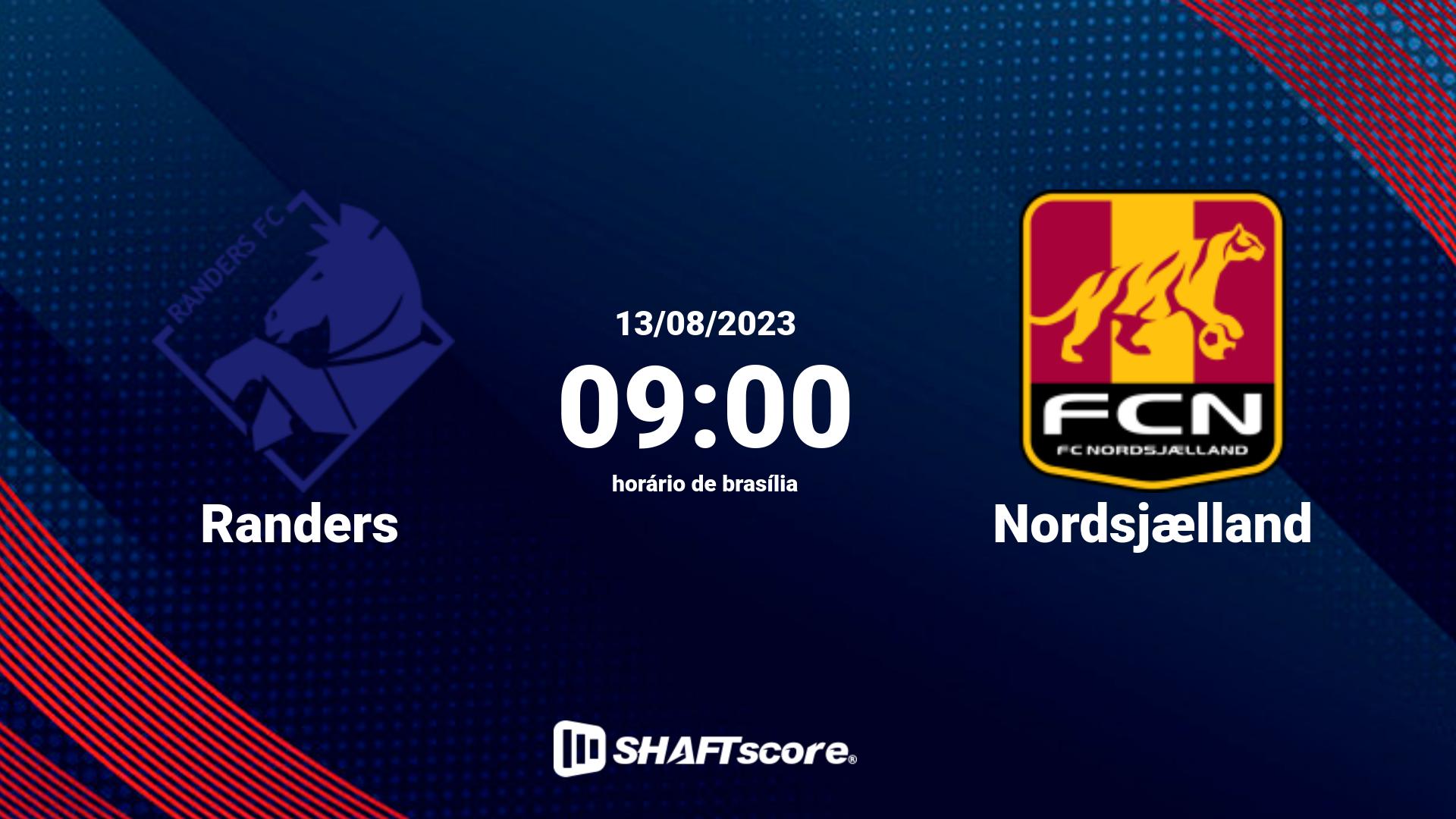 Estatísticas do jogo Randers vs Nordsjælland 13.08 09:00