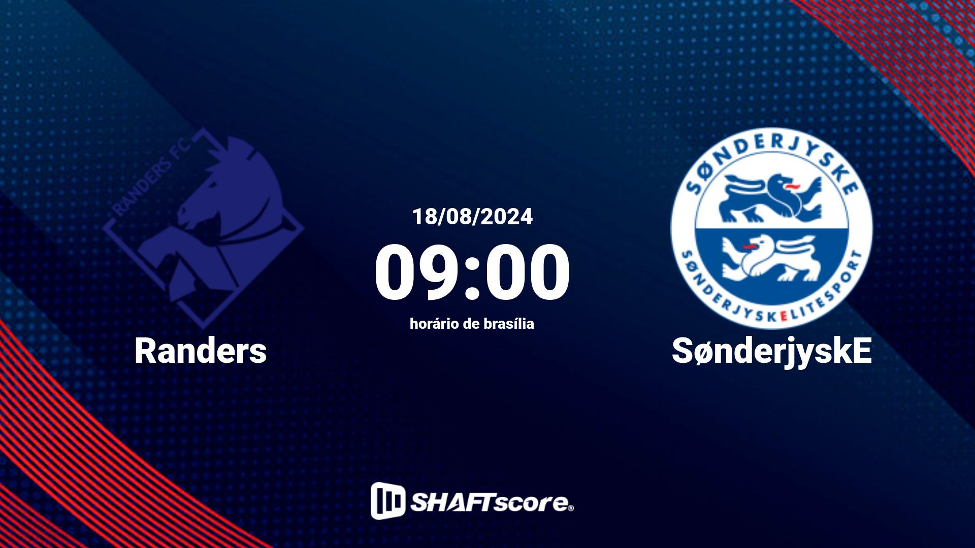 Estatísticas do jogo Randers vs SønderjyskE 18.08 09:00