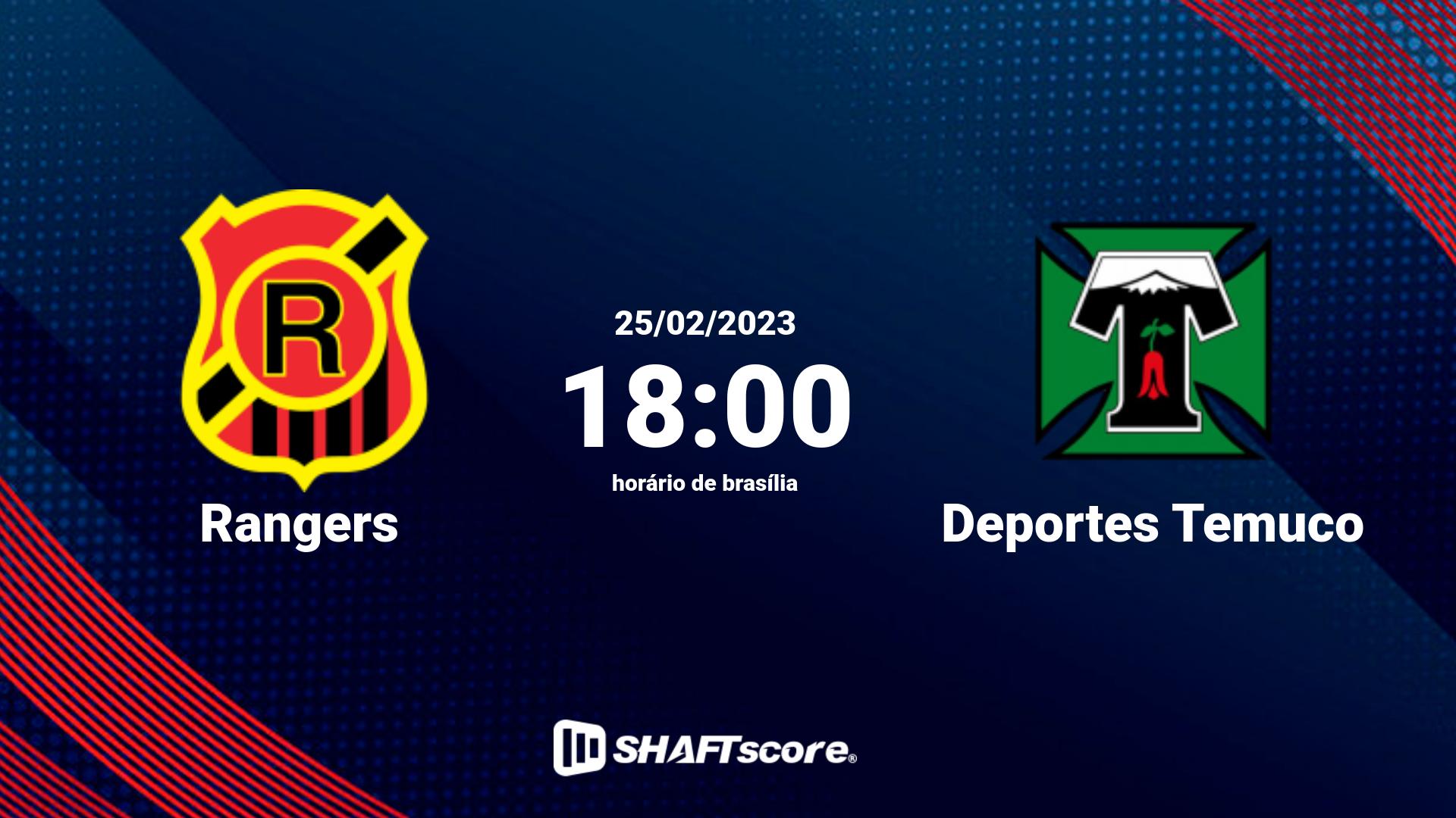 Estatísticas do jogo Rangers vs Deportes Temuco 25.02 18:00