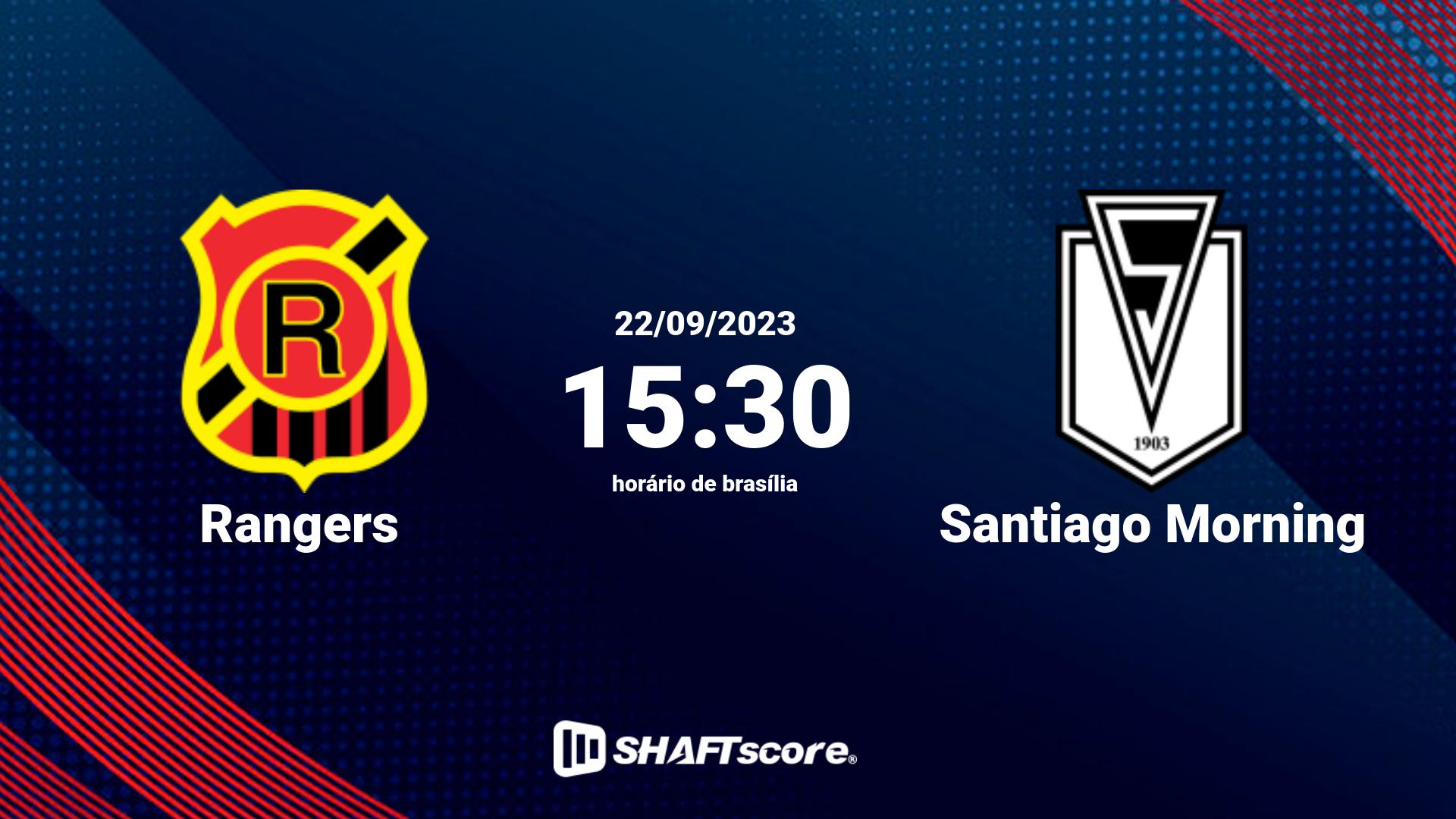 Estatísticas do jogo Rangers vs Santiago Morning 22.09 15:30