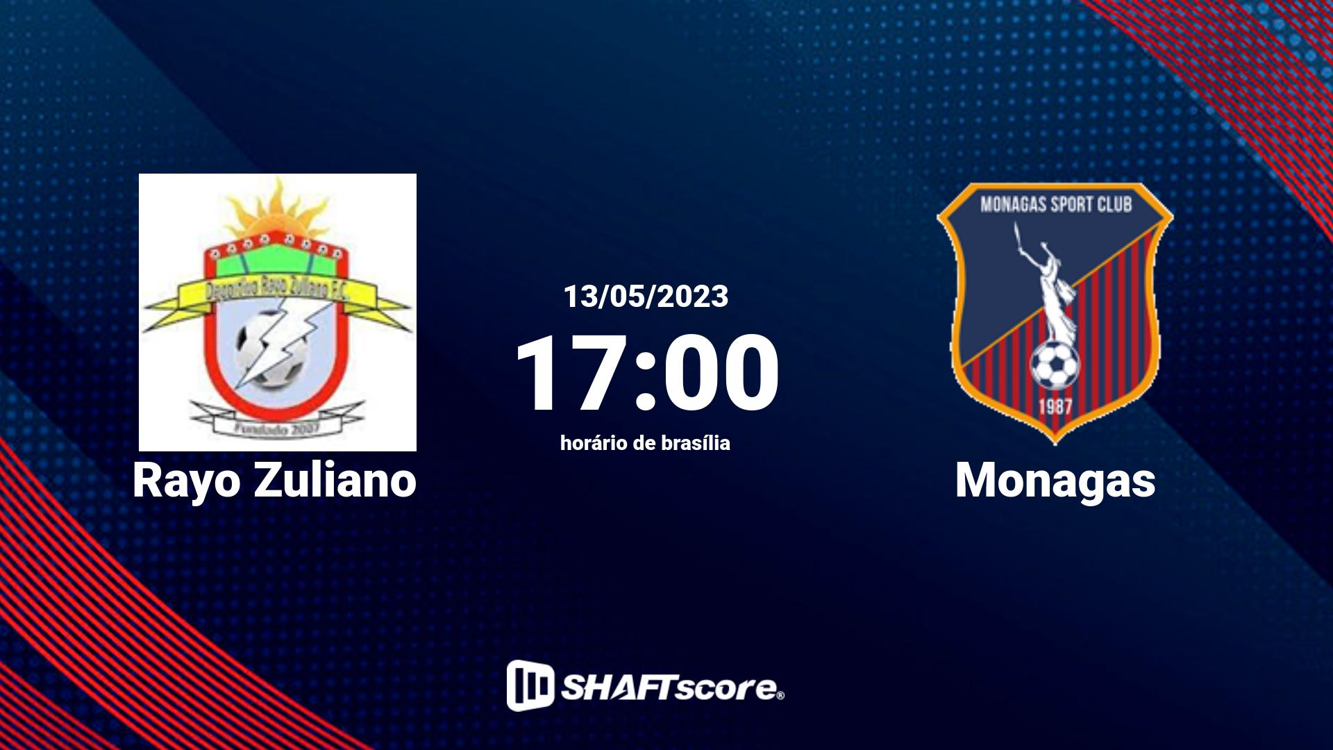 Estatísticas do jogo Rayo Zuliano vs Monagas 13.05 17:00