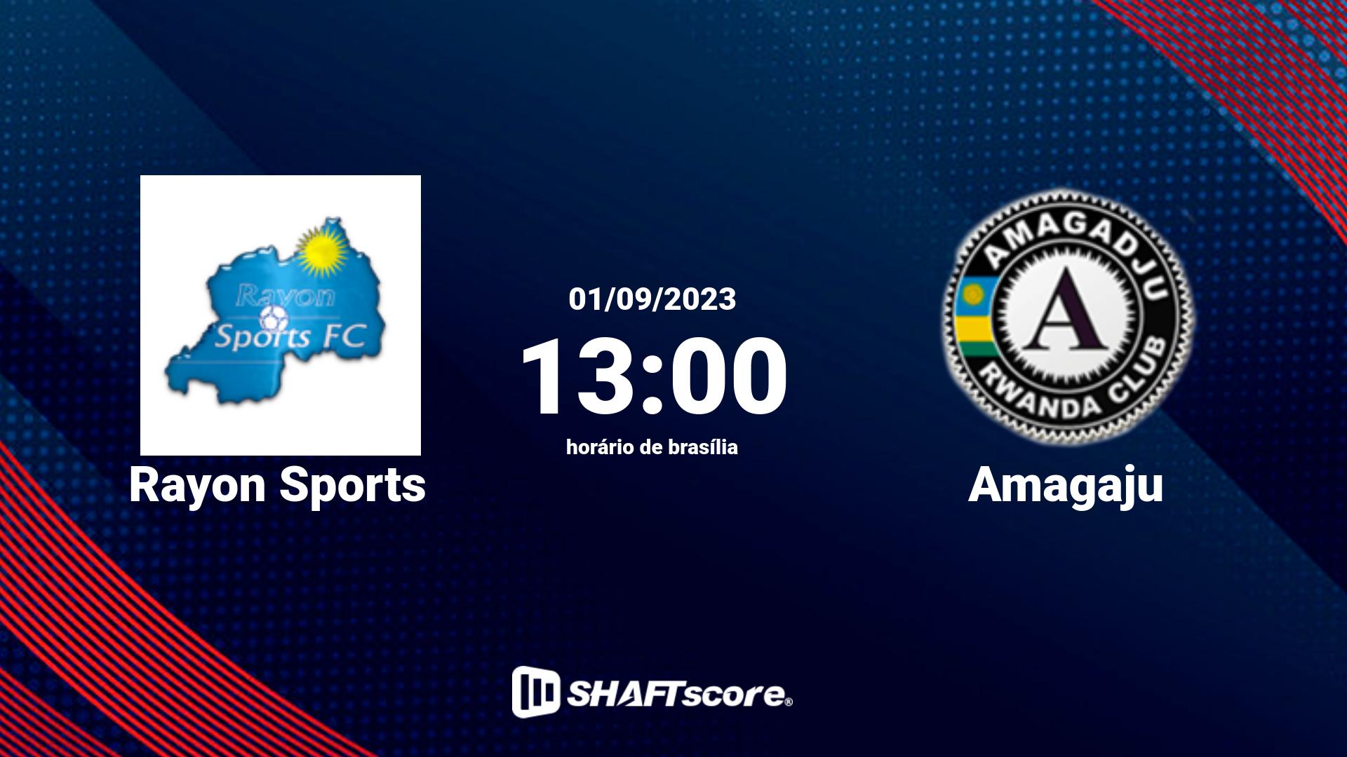 Estatísticas do jogo Rayon Sports vs Amagaju 01.09 13:00