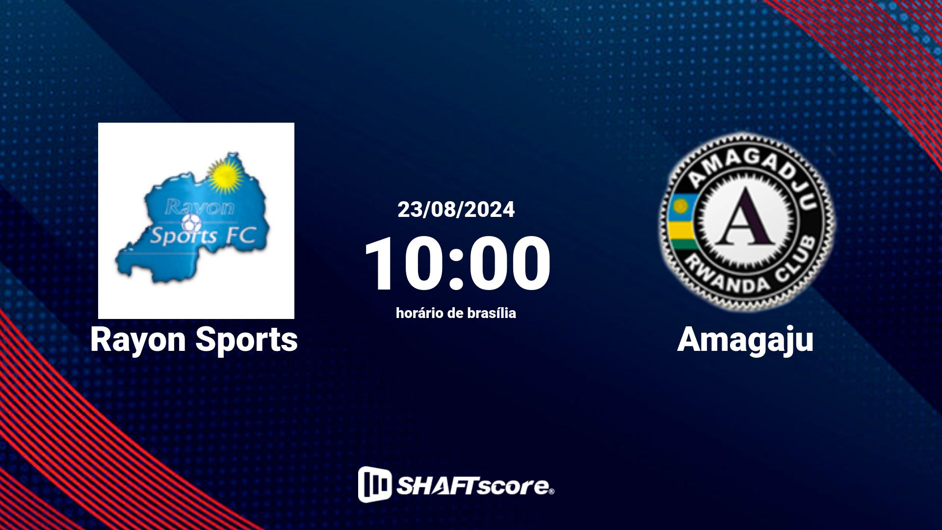 Estatísticas do jogo Rayon Sports vs Amagaju 23.08 10:00