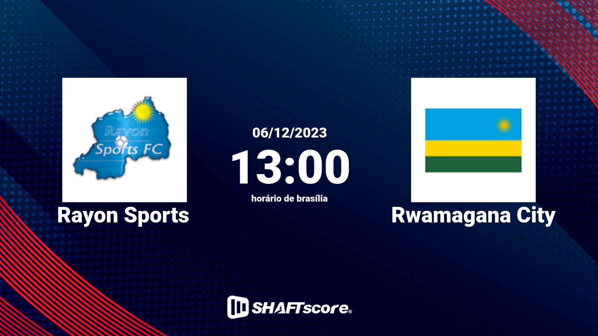 Estatísticas do jogo Rayon Sports vs Rwamagana City 06.12 13:00