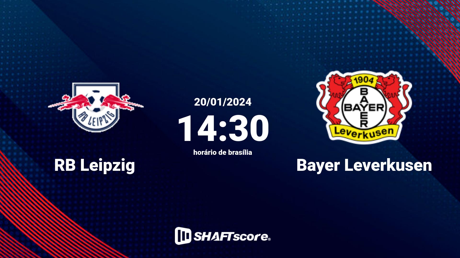 Estatísticas do jogo RB Leipzig vs Bayer Leverkusen 20.01 14:30