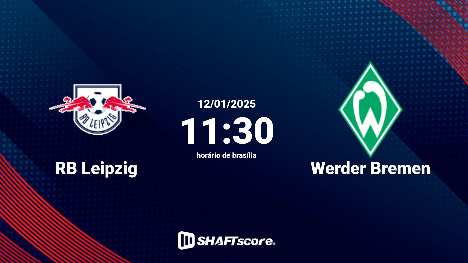 Estatísticas do jogo RB Leipzig vs Werder Bremen 12.01 11:30