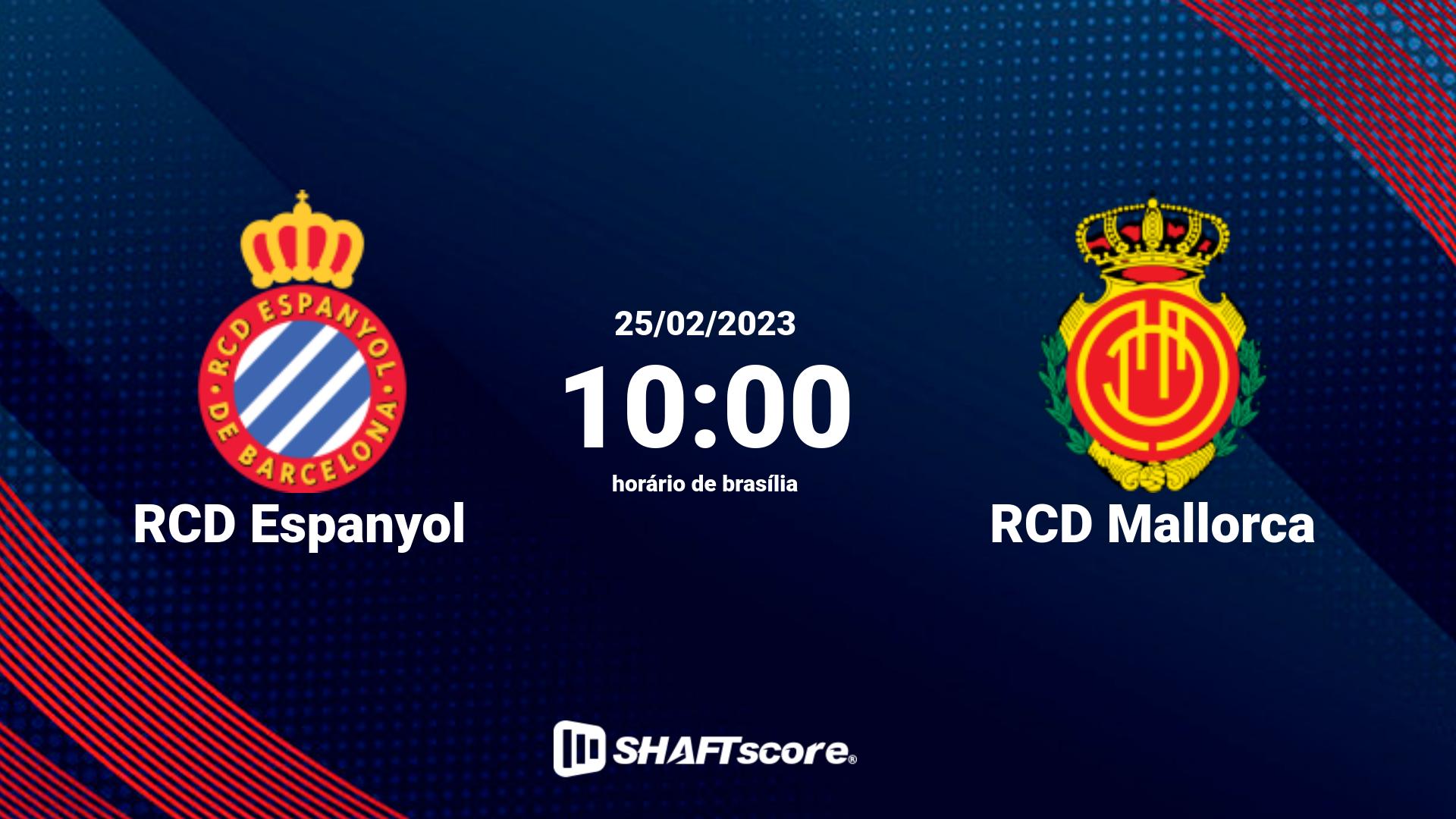 Estatísticas do jogo RCD Espanyol vs RCD Mallorca 25.02 10:00